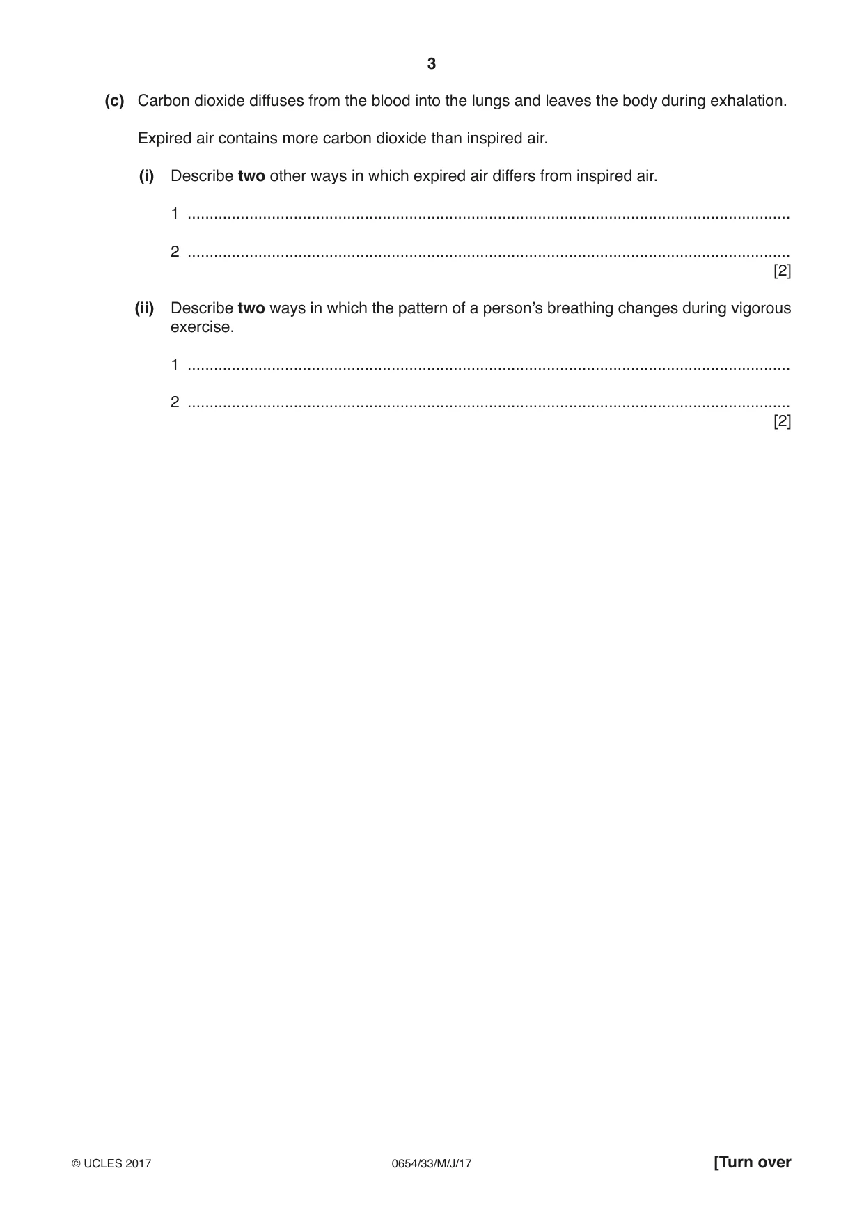 Cambridge IGCSE Sciences - Co-ordinated (Double) 0654 2017 May/June Paper 3 · Variant 3 question paper, page 3 of 32