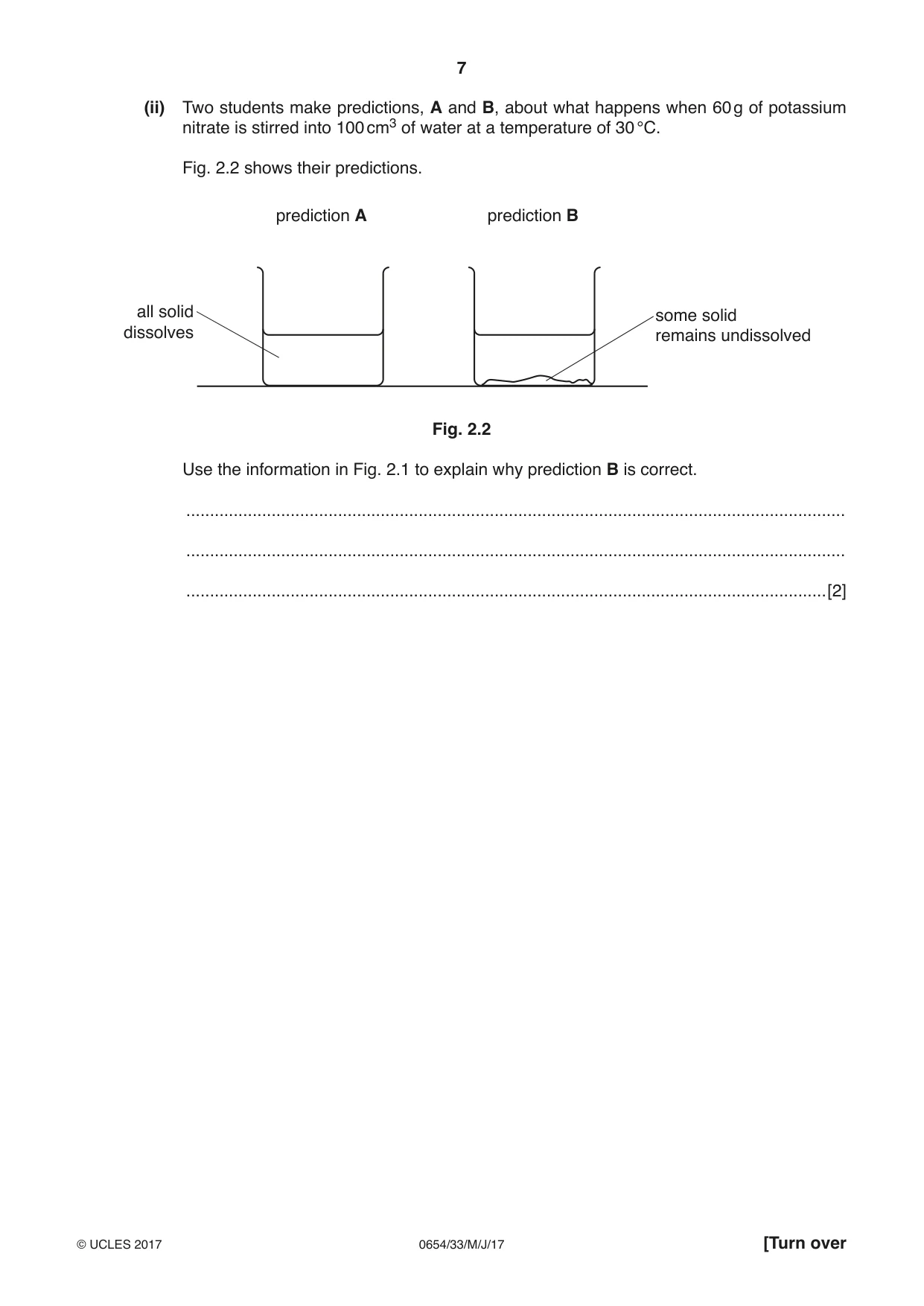 Cambridge IGCSE Sciences - Co-ordinated (Double) 0654 2017 May/June Paper 3 · Variant 3 question paper, page 7 of 32