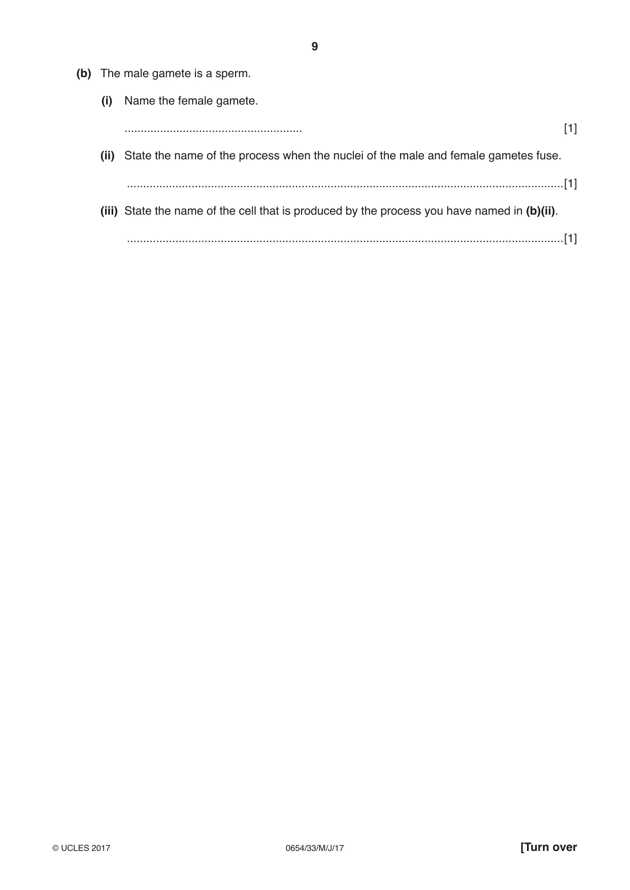 Cambridge IGCSE Sciences - Co-ordinated (Double) 0654 2017 May/June Paper 3 · Variant 3 question paper, page 9 of 32