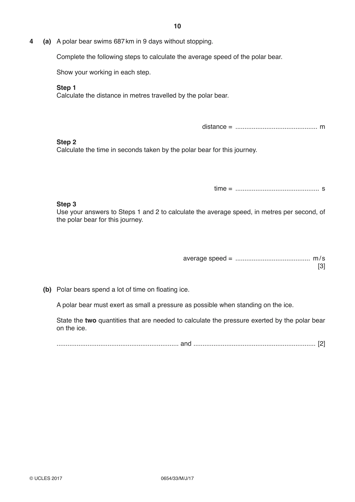 Cambridge IGCSE Sciences - Co-ordinated (Double) 0654 2017 May/June Paper 3 · Variant 3 question paper, page 10 of 32