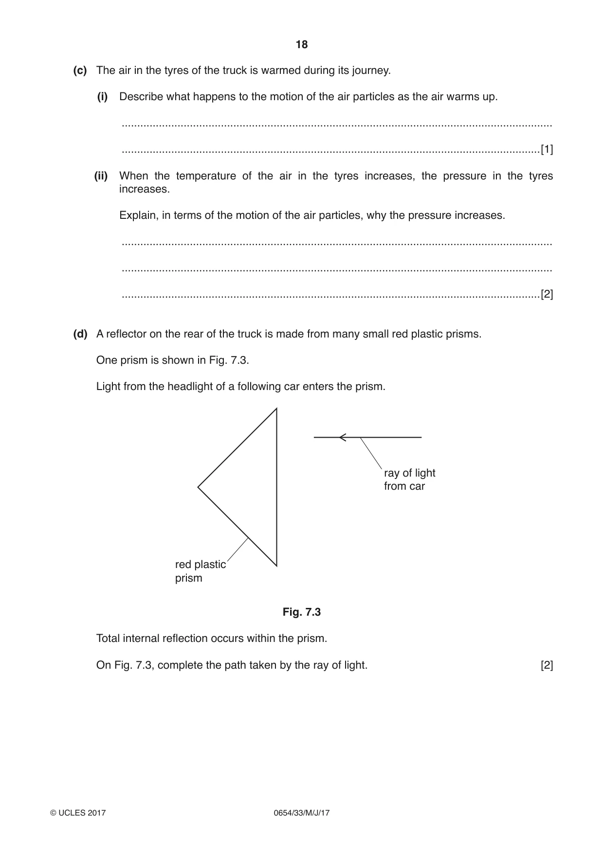 Cambridge IGCSE Sciences - Co-ordinated (Double) 0654 2017 May/June Paper 3 · Variant 3 question paper, page 18 of 32