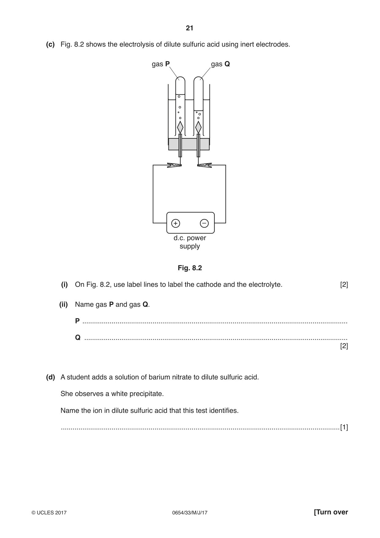 Cambridge IGCSE Sciences - Co-ordinated (Double) 0654 2017 May/June Paper 3 · Variant 3 question paper, page 21 of 32