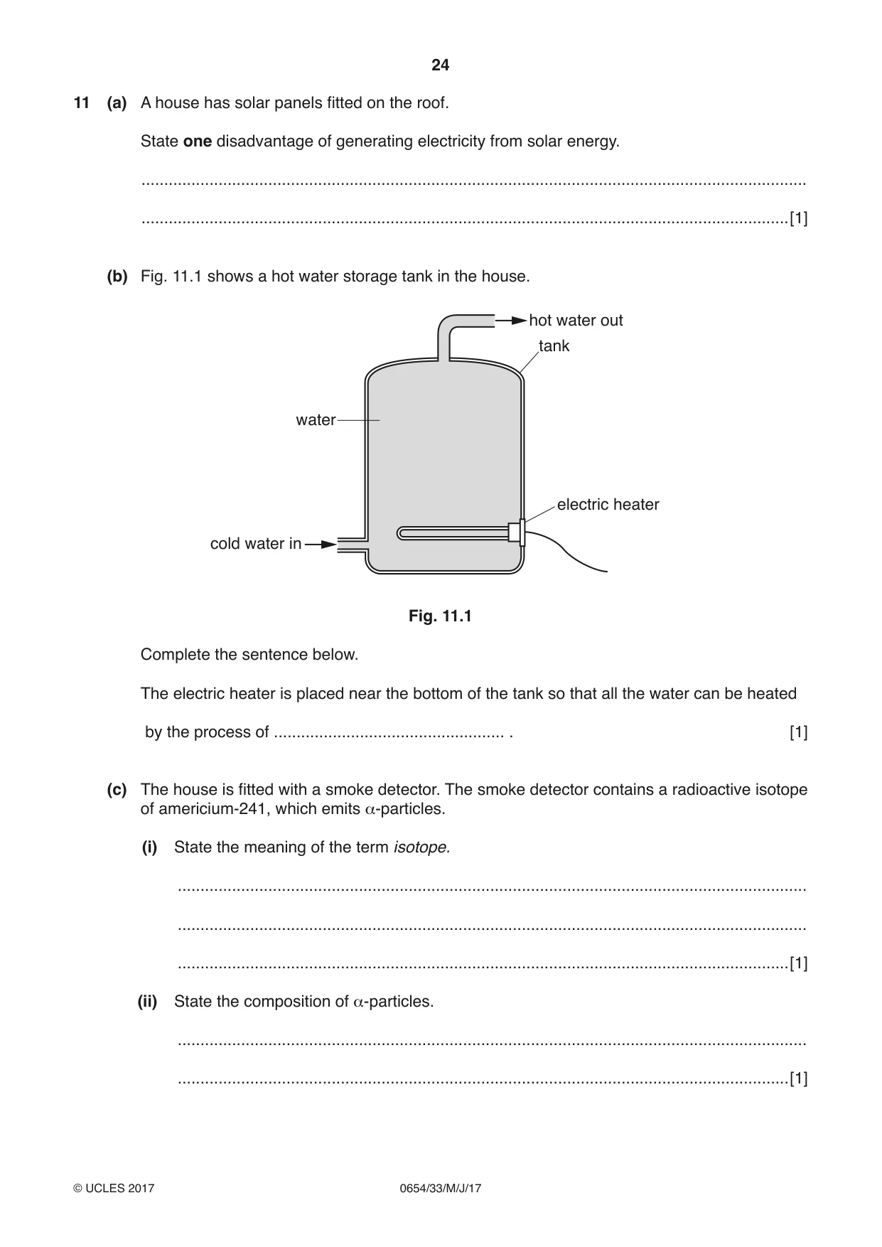 Cambridge IGCSE Sciences - Co-ordinated (Double) 0654 2017 May/June Paper 3 · Variant 3 question paper, page 24 of 32