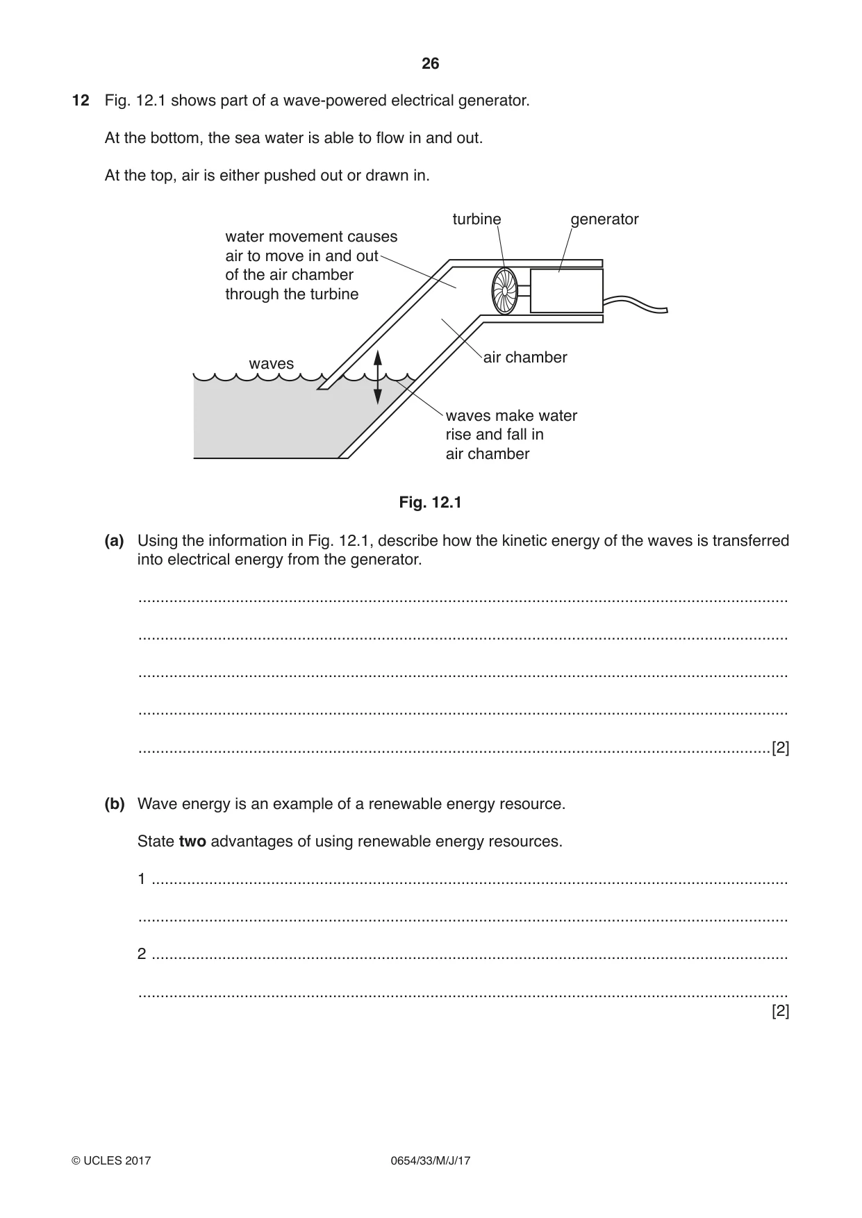 Cambridge IGCSE Sciences - Co-ordinated (Double) 0654 2017 May/June Paper 3 · Variant 3 question paper, page 26 of 32
