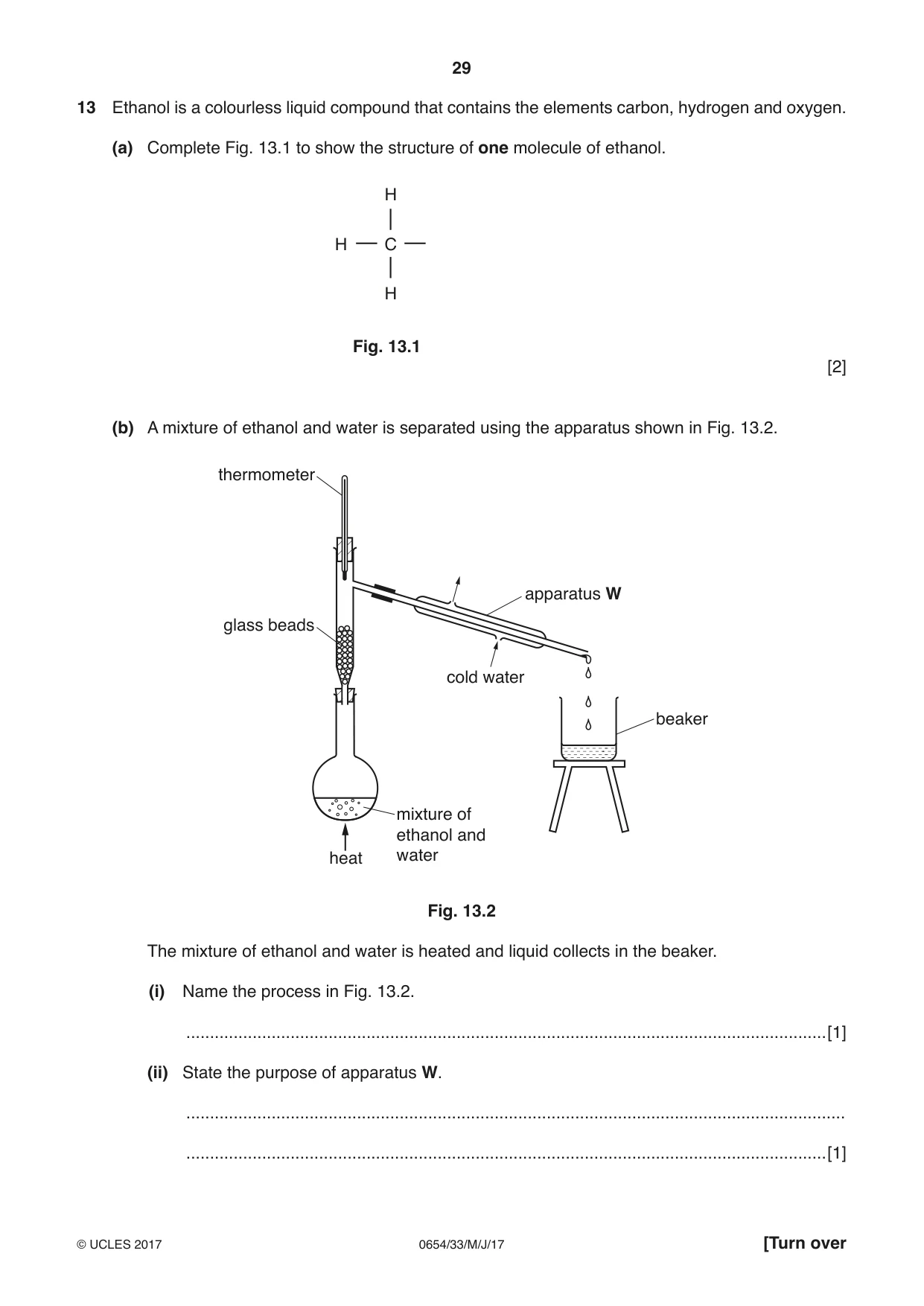 Cambridge IGCSE Sciences - Co-ordinated (Double) 0654 2017 May/June Paper 3 · Variant 3 question paper, page 29 of 32