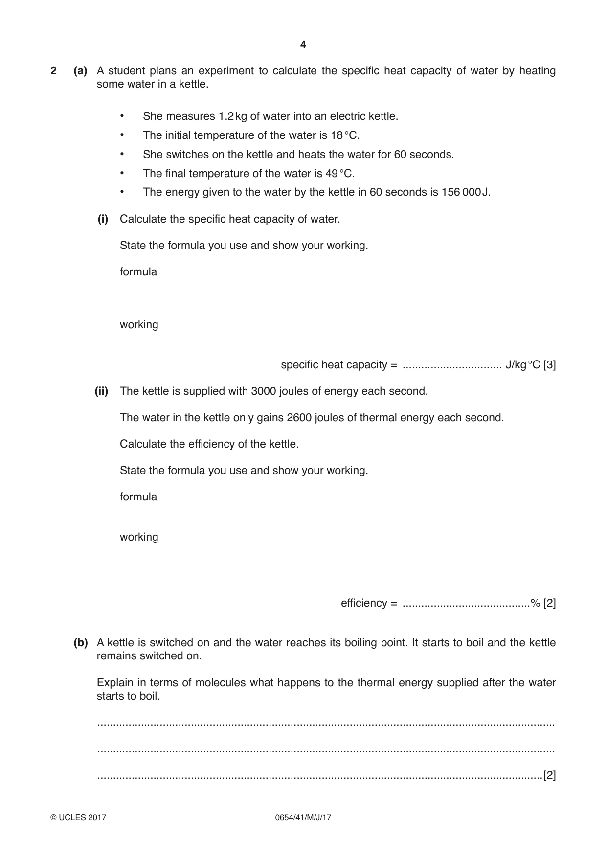 Cambridge IGCSE Sciences - Co-ordinated (Double) 0654 2017 May/June Paper 4 · Variant 1 question paper, page 4 of 28