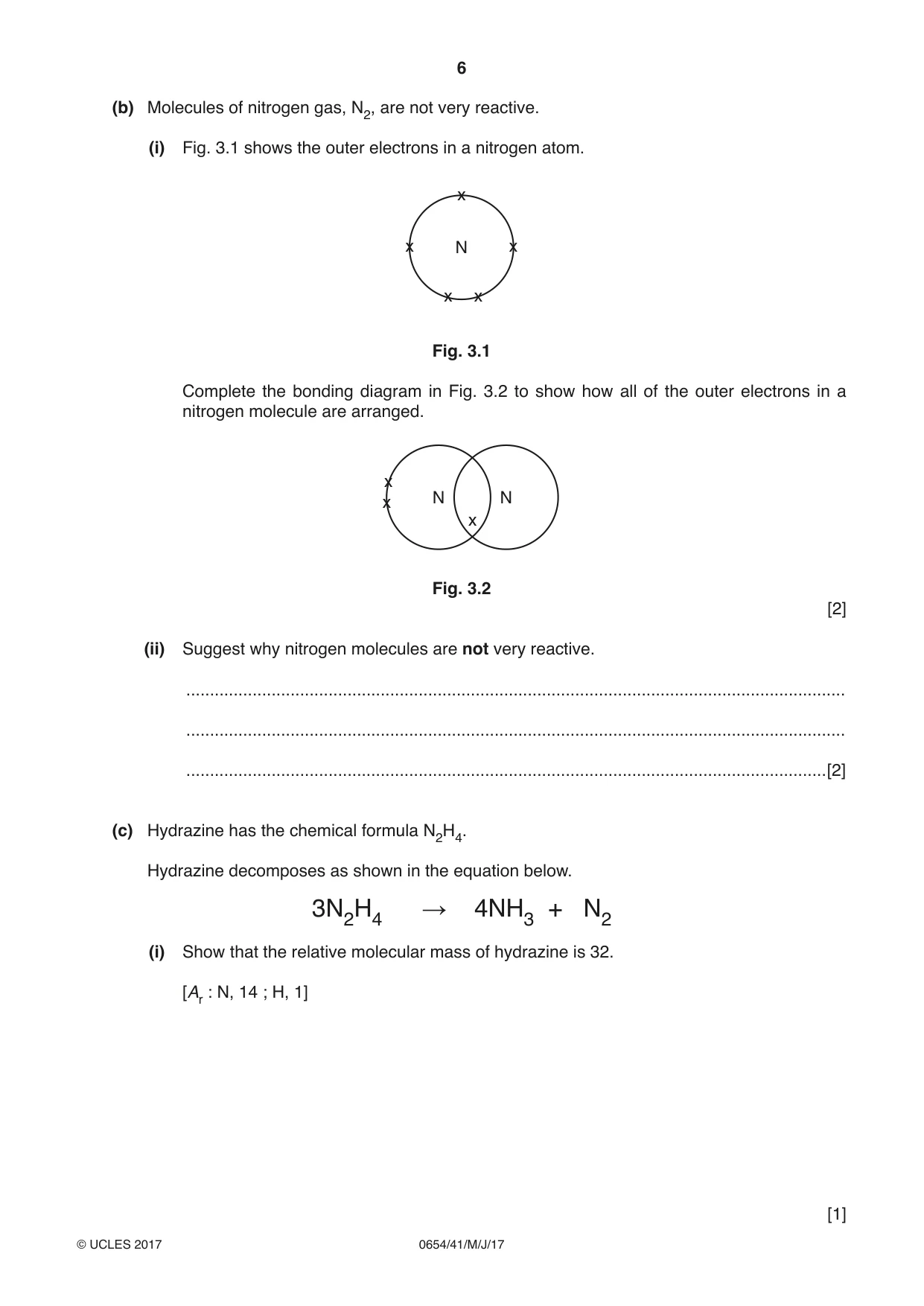 Cambridge IGCSE Sciences - Co-ordinated (Double) 0654 2017 May/June Paper 4 · Variant 1 question paper, page 6 of 28