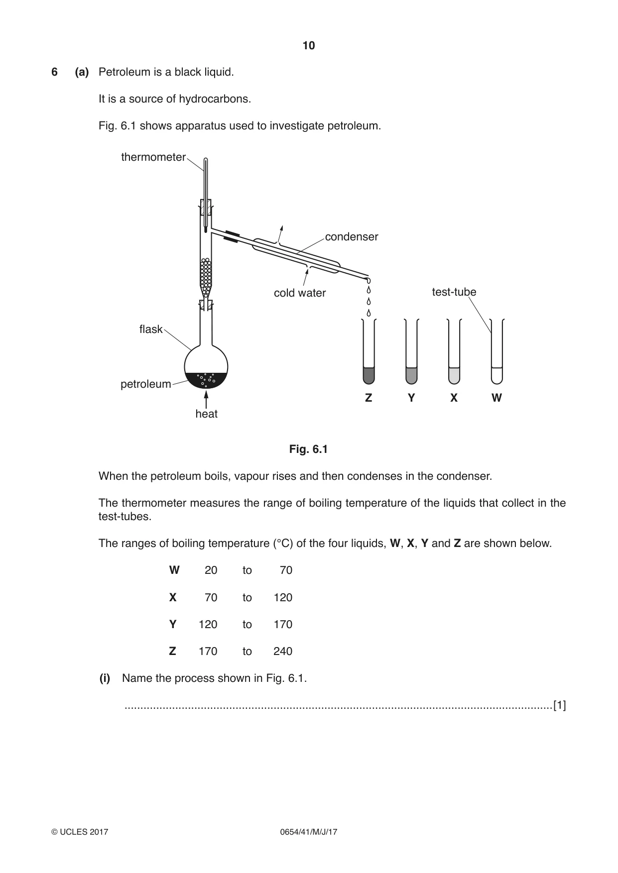 Cambridge IGCSE Sciences - Co-ordinated (Double) 0654 2017 May/June Paper 4 · Variant 1 question paper, page 10 of 28