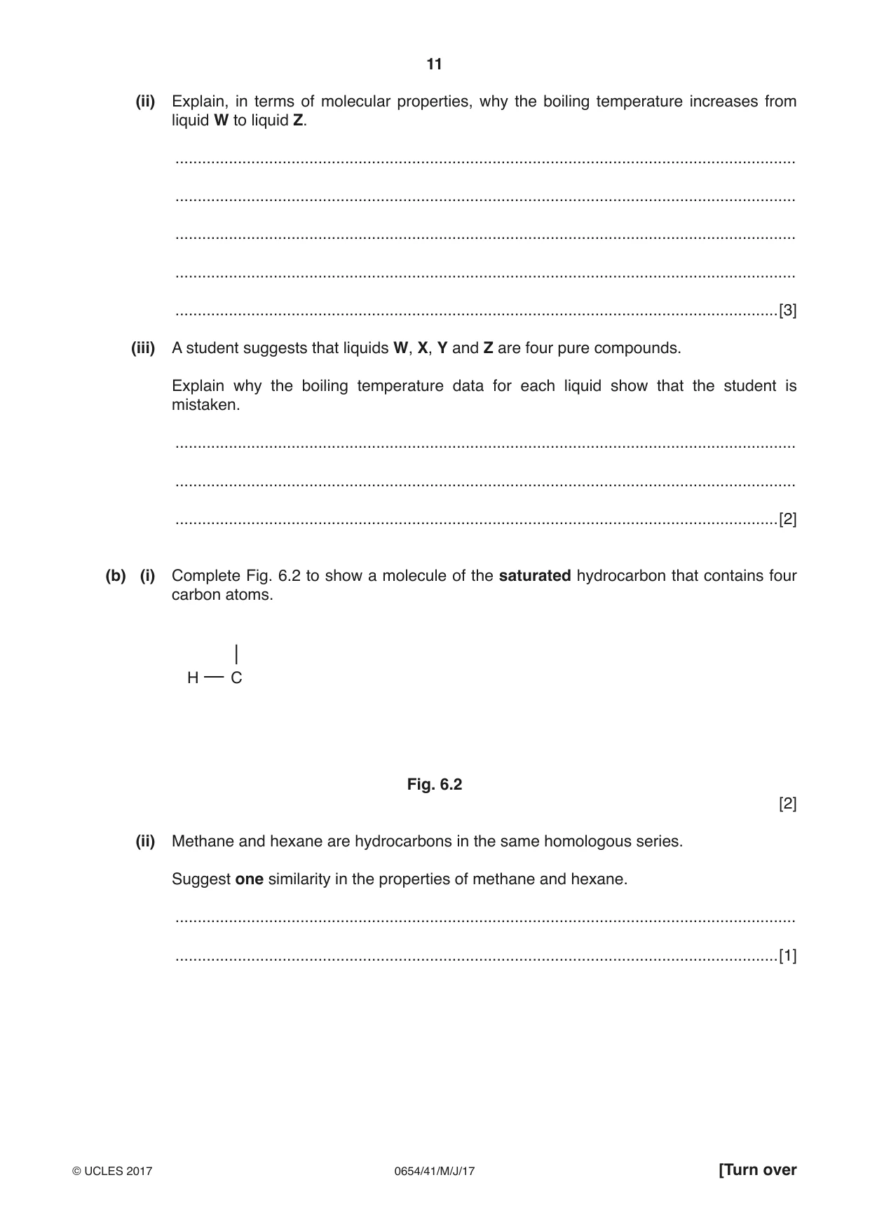 Cambridge IGCSE Sciences - Co-ordinated (Double) 0654 2017 May/June Paper 4 · Variant 1 question paper, page 11 of 28