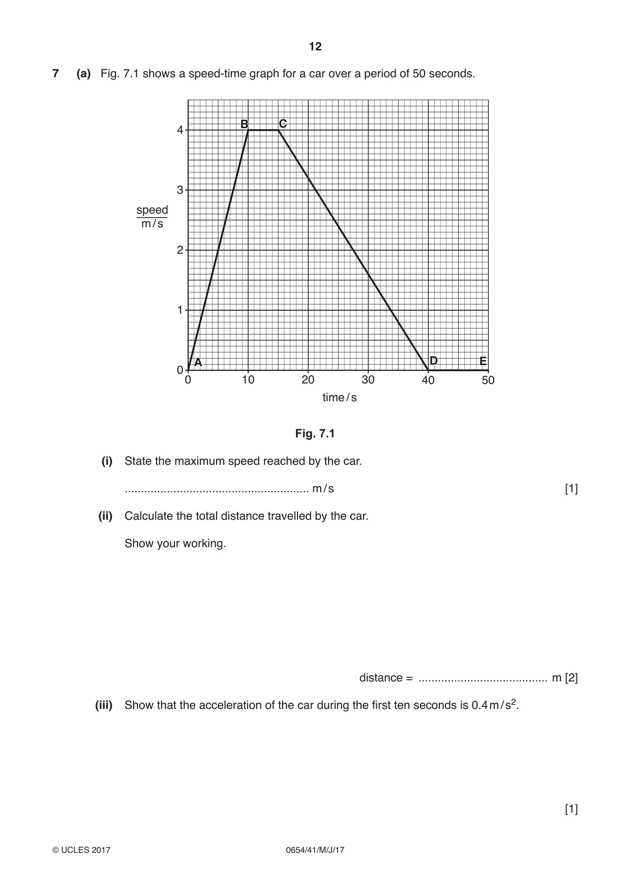 Cambridge IGCSE Sciences - Co-ordinated (Double) 0654 2017 May/June Paper 4 · Variant 1 question paper, page 12 of 28