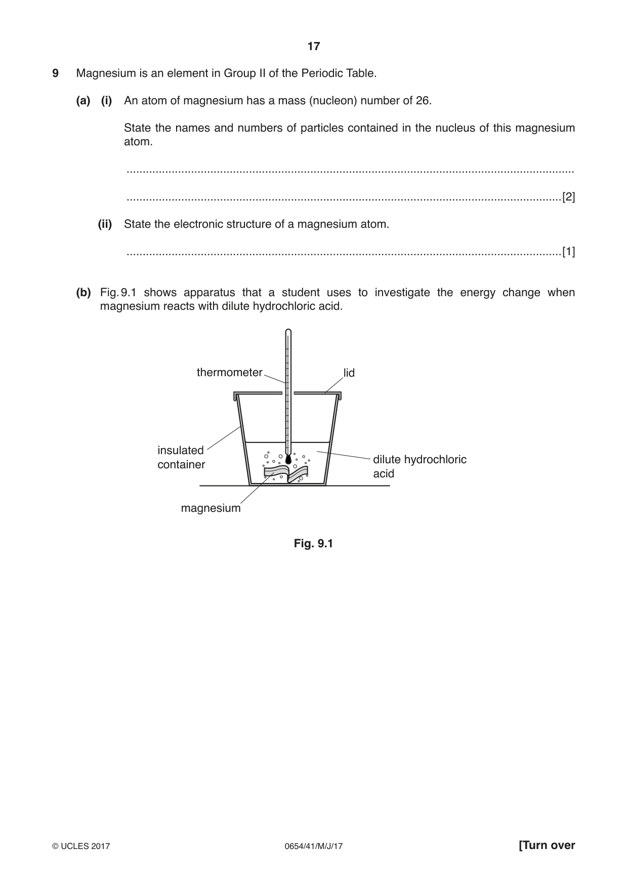 Cambridge IGCSE Sciences - Co-ordinated (Double) 0654 2017 May/June Paper 4 · Variant 1 question paper, page 17 of 28