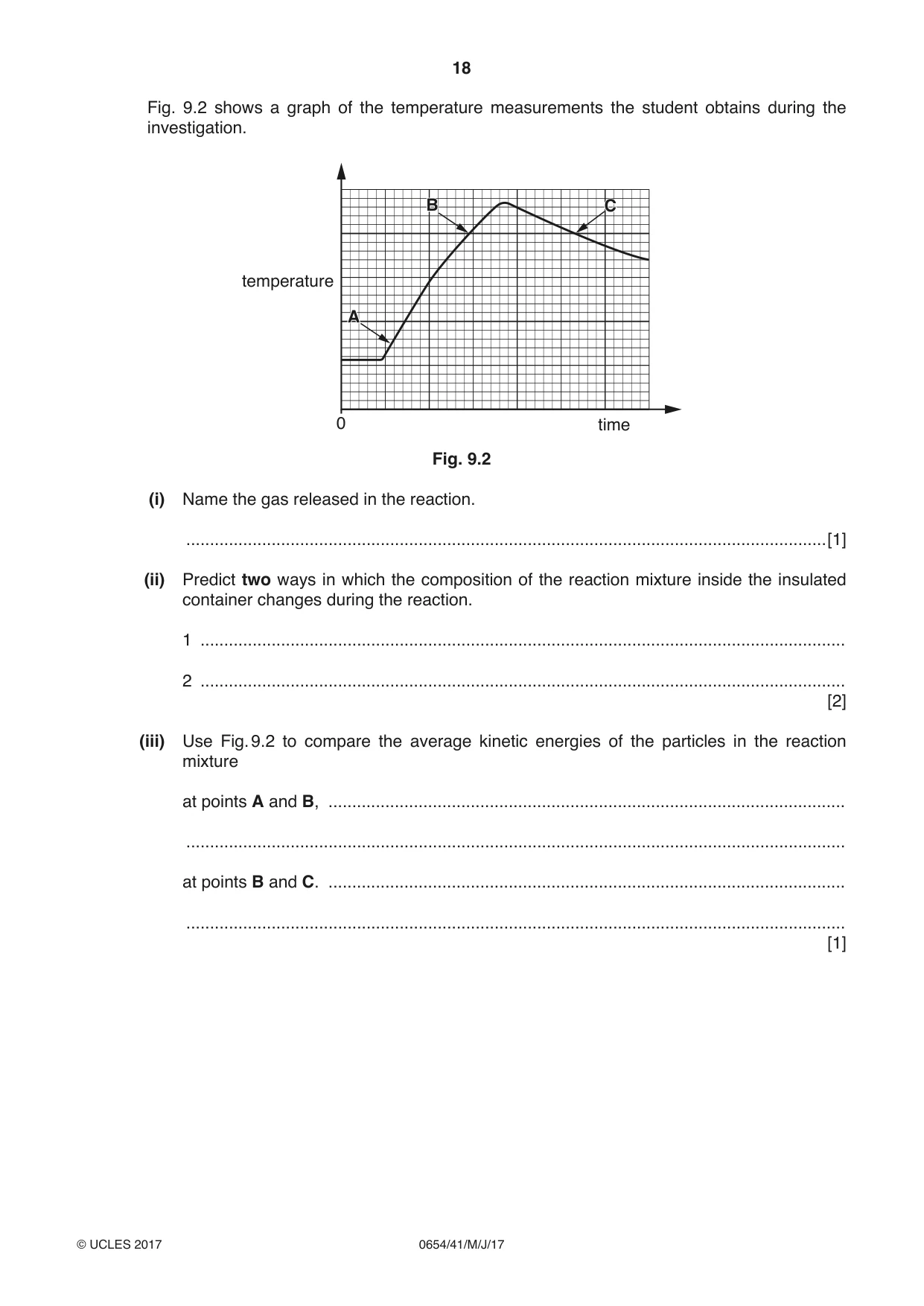 Cambridge IGCSE Sciences - Co-ordinated (Double) 0654 2017 May/June Paper 4 · Variant 1 question paper, page 18 of 28