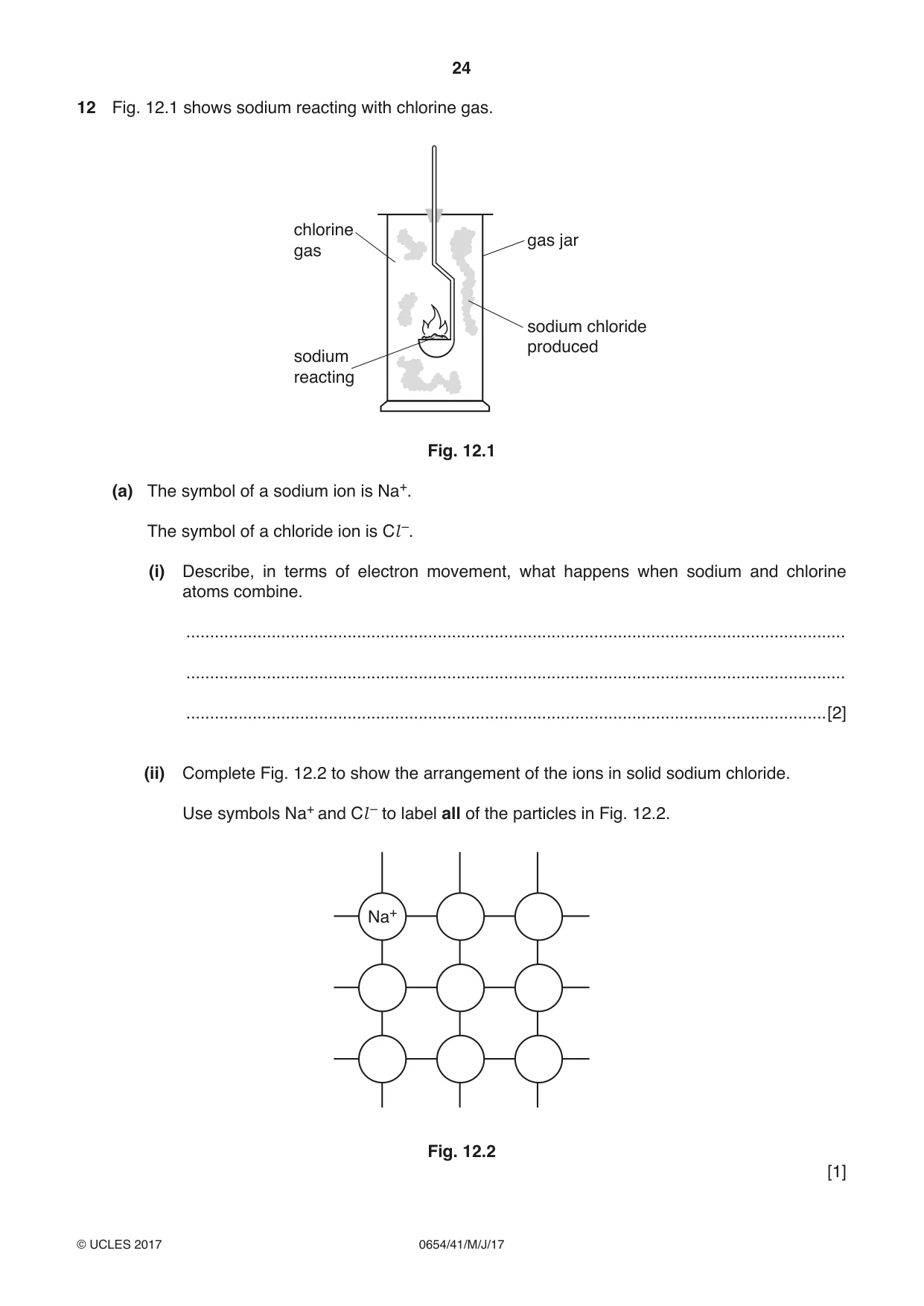 Cambridge IGCSE Sciences - Co-ordinated (Double) 0654 2017 May/June Paper 4 · Variant 1 question paper, page 24 of 28