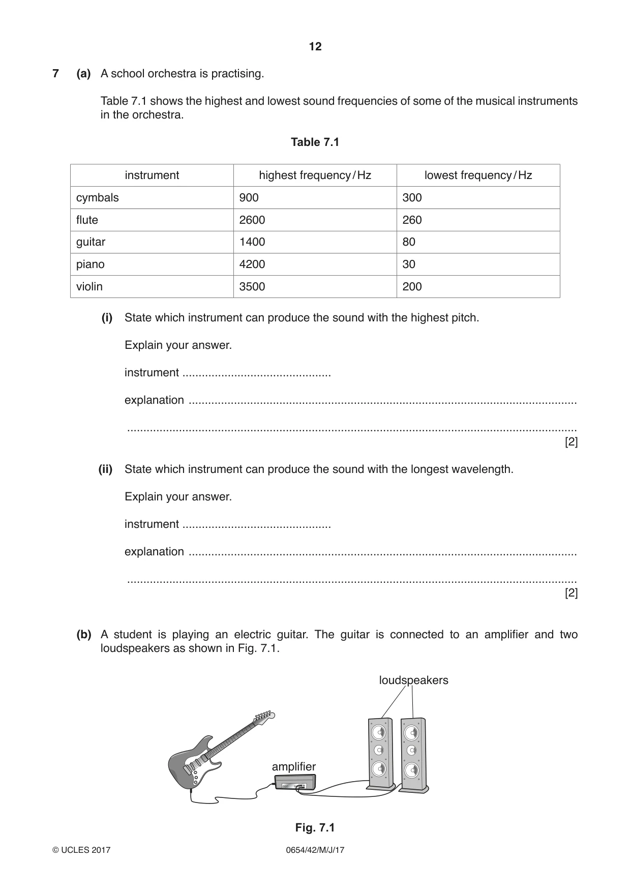 Cambridge IGCSE Sciences - Co-ordinated (Double) 0654 2017 May/June Paper 4 · Variant 2 question paper, page 12 of 28