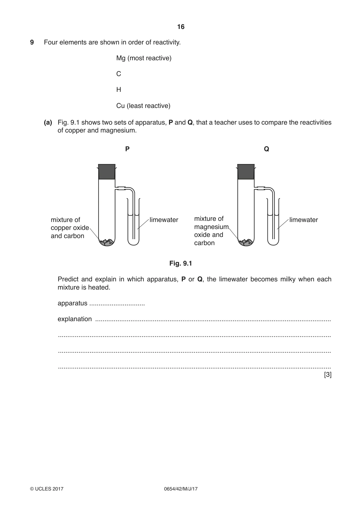 Cambridge IGCSE Sciences - Co-ordinated (Double) 0654 2017 May/June Paper 4 · Variant 2 question paper, page 16 of 28