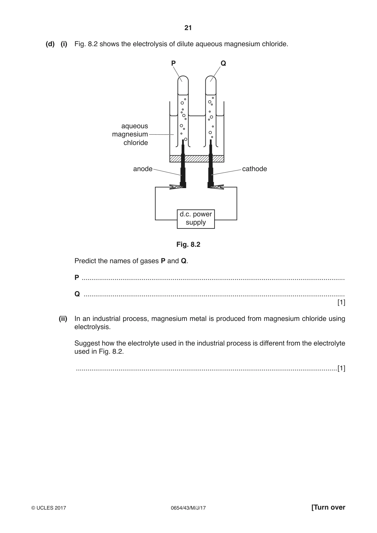 Cambridge IGCSE Sciences - Co-ordinated (Double) 0654 2017 May/June Paper 4 · Variant 3 question paper, page 21 of 32