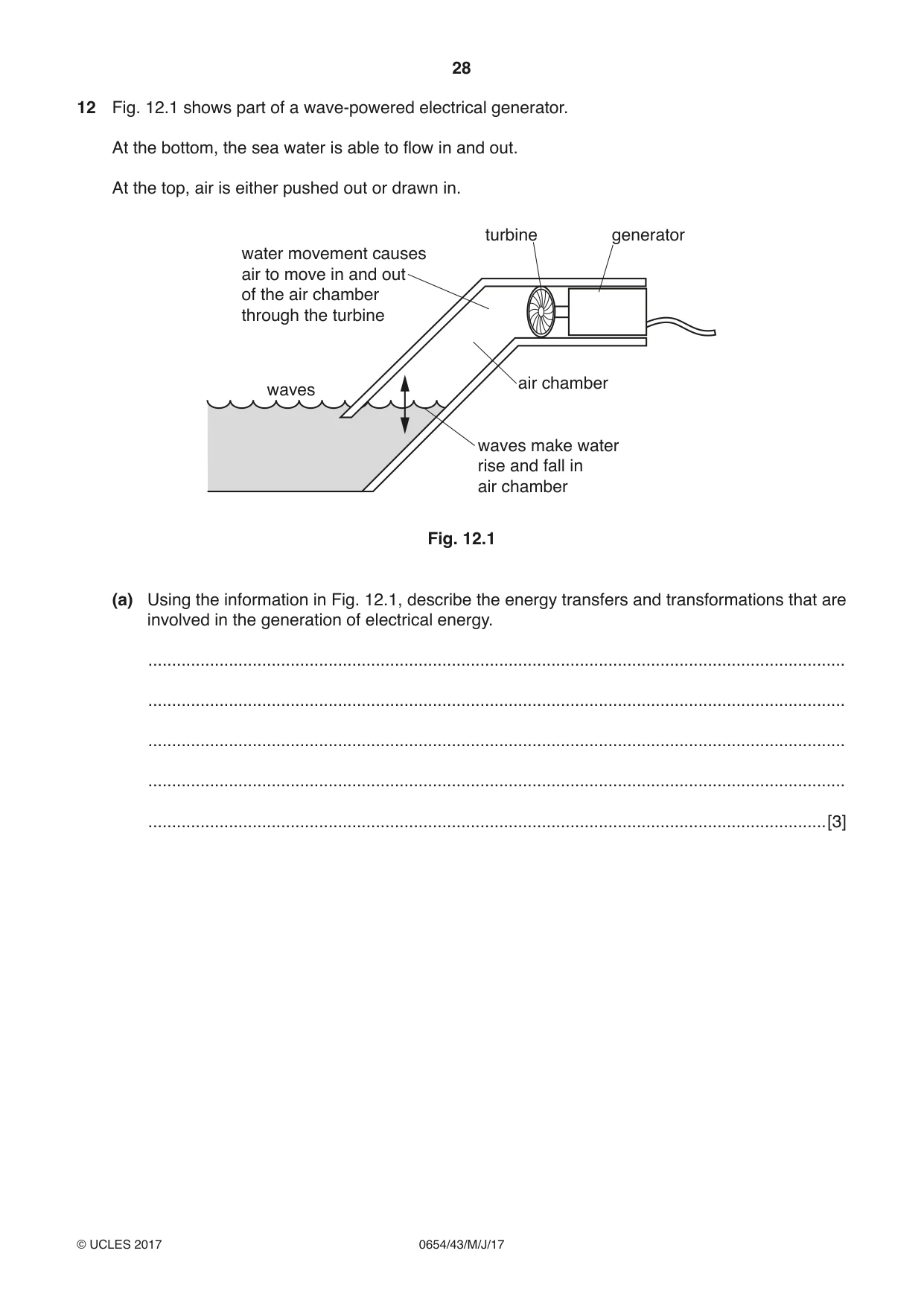 Cambridge IGCSE Sciences - Co-ordinated (Double) 0654 2017 May/June Paper 4 · Variant 3 question paper, page 28 of 32