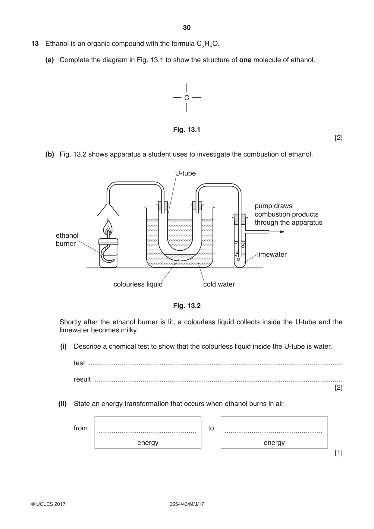 Cambridge IGCSE Sciences - Co-ordinated (Double) 0654 2017 May/June Paper 4 · Variant 3 question paper, page 30 of 32
