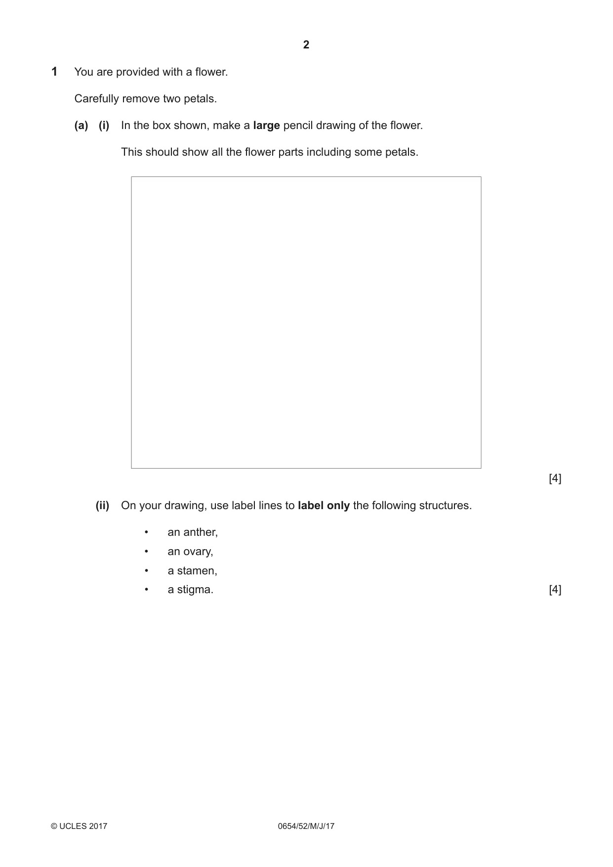 Cambridge IGCSE Sciences - Co-ordinated (Double) 0654 2017 May/June Paper 5 · Variant 2 question paper, page 2 of 12