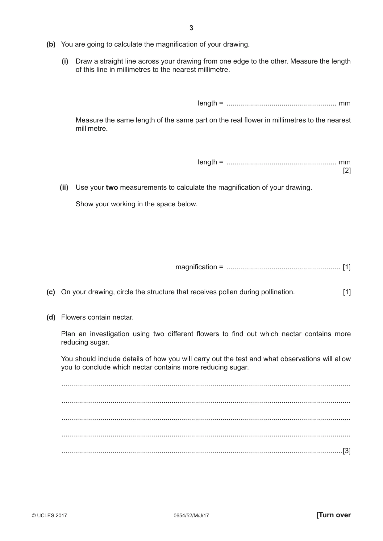 Cambridge IGCSE Sciences - Co-ordinated (Double) 0654 2017 May/June Paper 5 · Variant 2 question paper, page 3 of 12