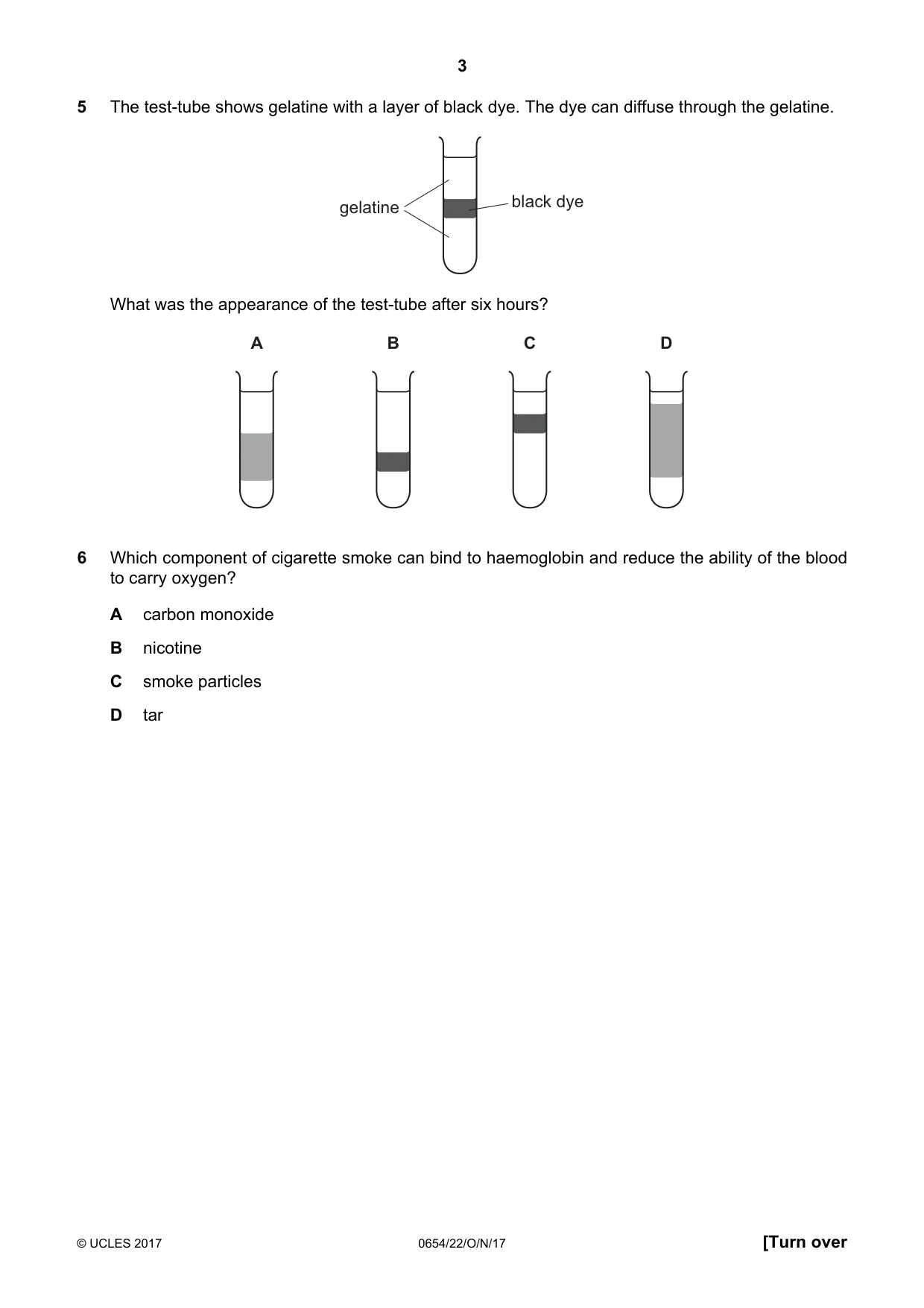 Cambridge IGCSE Sciences - Co-ordinated (Double) 0654 2017 Oct/Nov Paper 2 · Variant 2 question paper, page 3 of 16