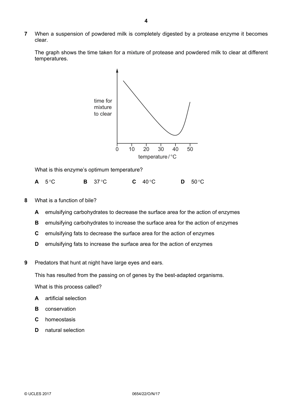 Cambridge IGCSE Sciences - Co-ordinated (Double) 0654 2017 Oct/Nov Paper 2 · Variant 2 question paper, page 4 of 16