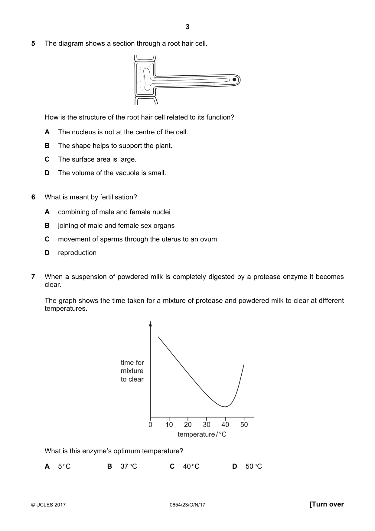 Cambridge IGCSE Sciences - Co-ordinated (Double) 0654 2017 Oct/Nov Paper 2 · Variant 3 question paper, page 3 of 20