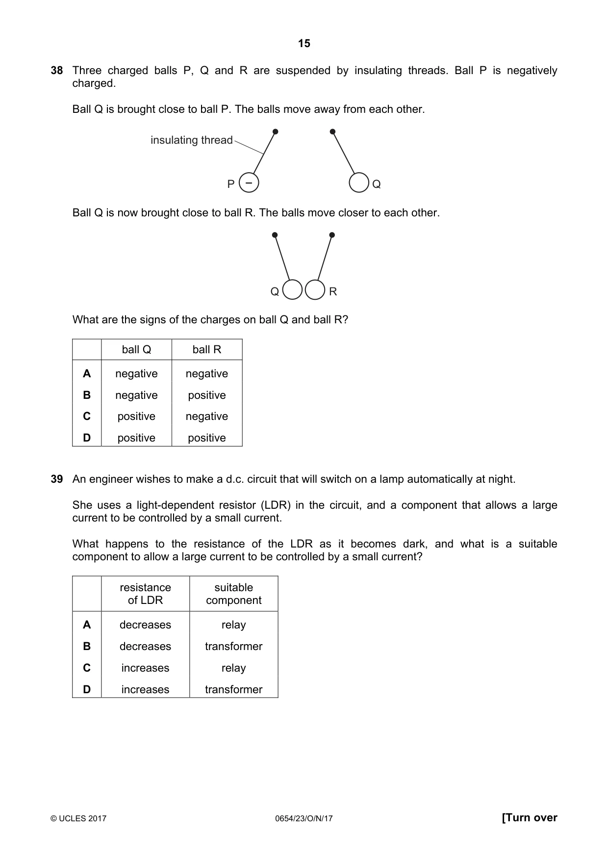 Cambridge IGCSE Sciences - Co-ordinated (Double) 0654 2017 Oct/Nov Paper 2 · Variant 3 question paper, page 15 of 20