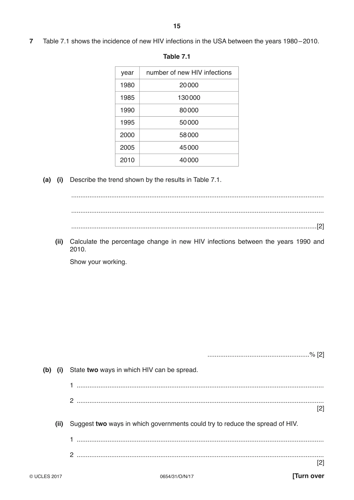 Cambridge IGCSE Sciences - Co-ordinated (Double) 0654 2017 Oct/Nov Paper 3 · Variant 1 question paper, page 15 of 28