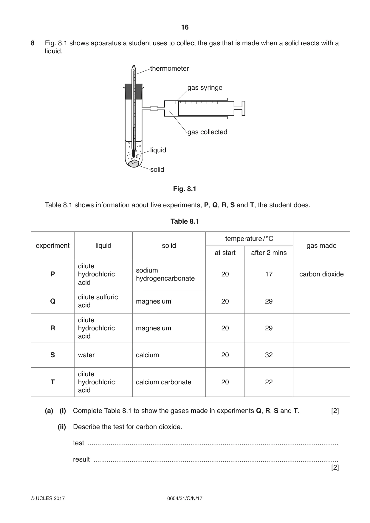 Cambridge IGCSE Sciences - Co-ordinated (Double) 0654 2017 Oct/Nov Paper 3 · Variant 1 question paper, page 16 of 28