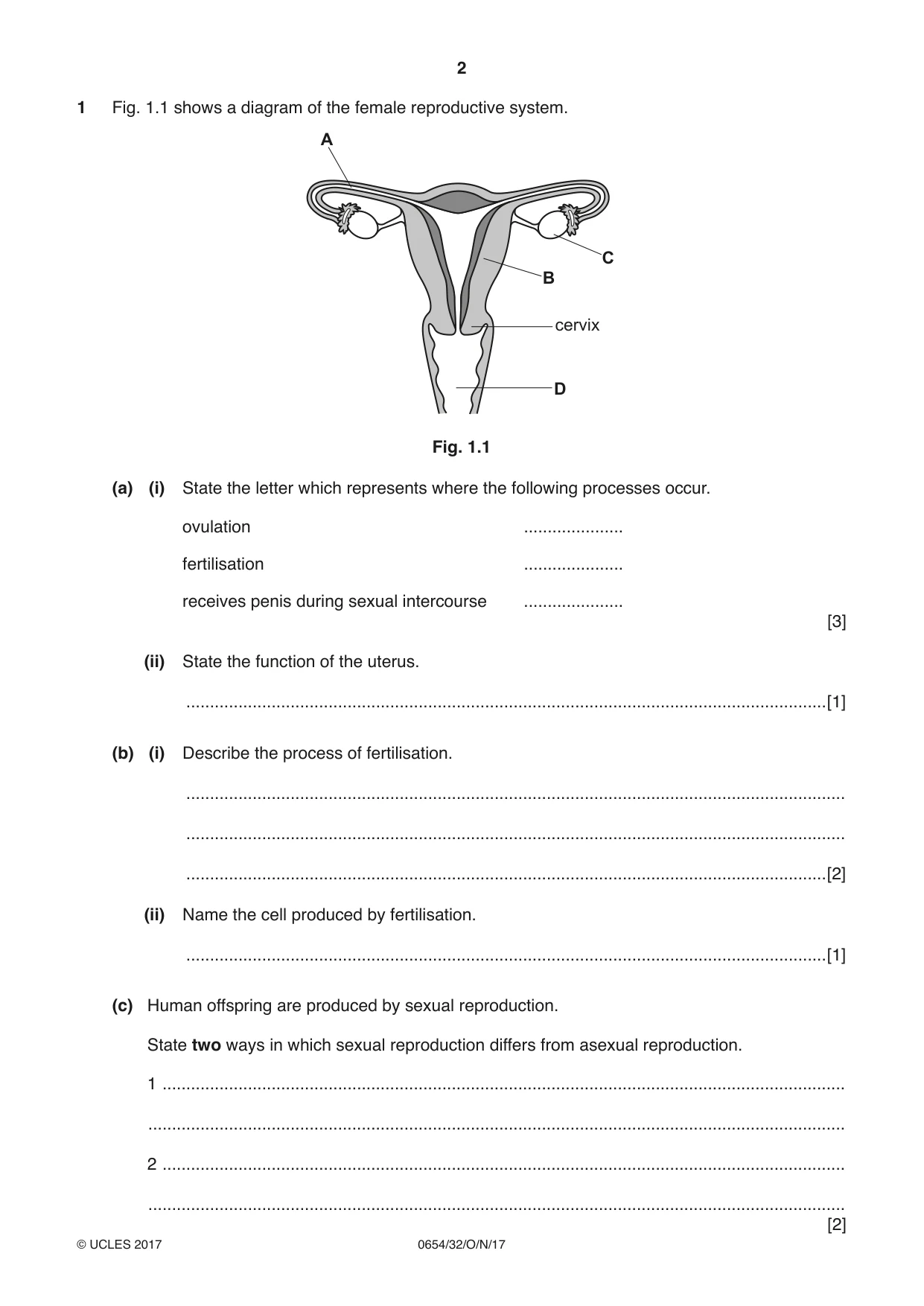 Cambridge IGCSE Sciences - Co-ordinated (Double) 0654 2017 Oct/Nov Paper 3 · Variant 2 question paper, page 2 of 32