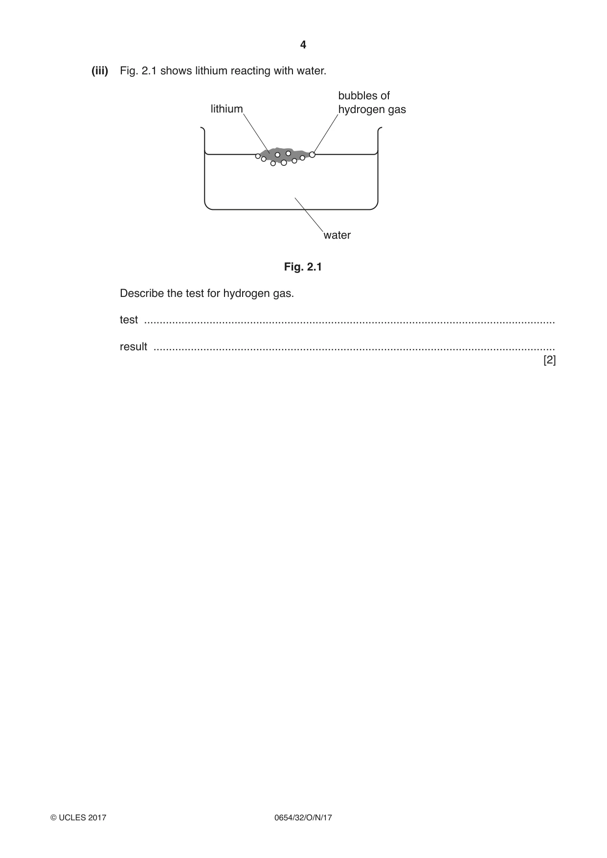 Cambridge IGCSE Sciences - Co-ordinated (Double) 0654 2017 Oct/Nov Paper 3 · Variant 2 question paper, page 4 of 32