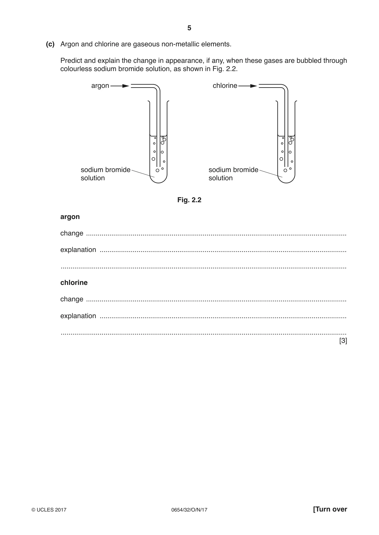 Cambridge IGCSE Sciences - Co-ordinated (Double) 0654 2017 Oct/Nov Paper 3 · Variant 2 question paper, page 5 of 32