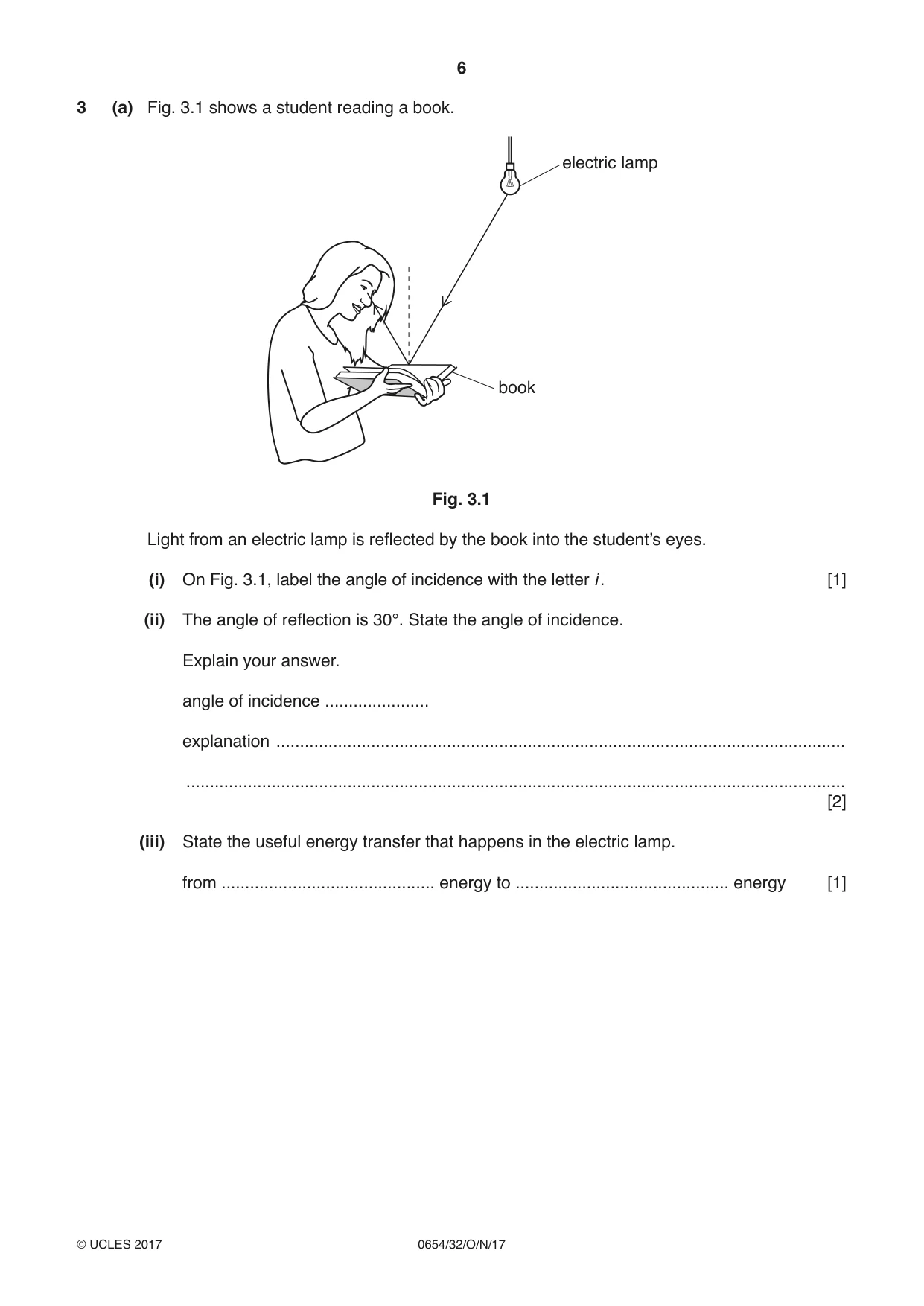 Cambridge IGCSE Sciences - Co-ordinated (Double) 0654 2017 Oct/Nov Paper 3 · Variant 2 question paper, page 6 of 32
