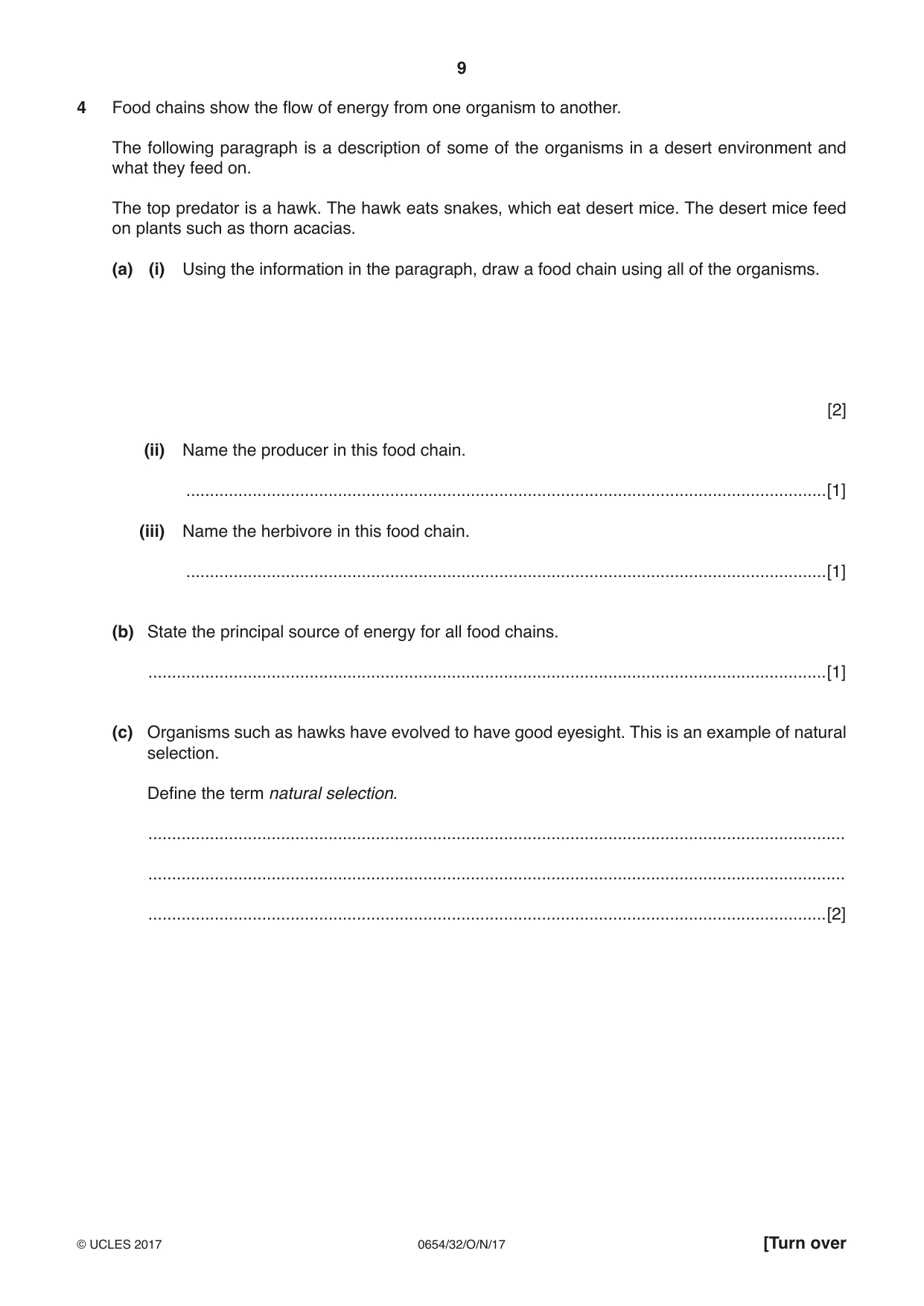 Cambridge IGCSE Sciences - Co-ordinated (Double) 0654 2017 Oct/Nov Paper 3 · Variant 2 question paper, page 9 of 32