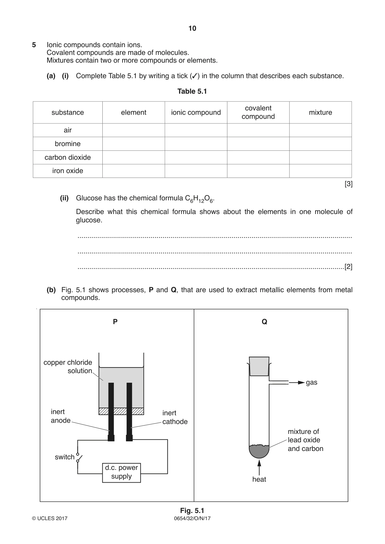 Cambridge IGCSE Sciences - Co-ordinated (Double) 0654 2017 Oct/Nov Paper 3 · Variant 2 question paper, page 10 of 32