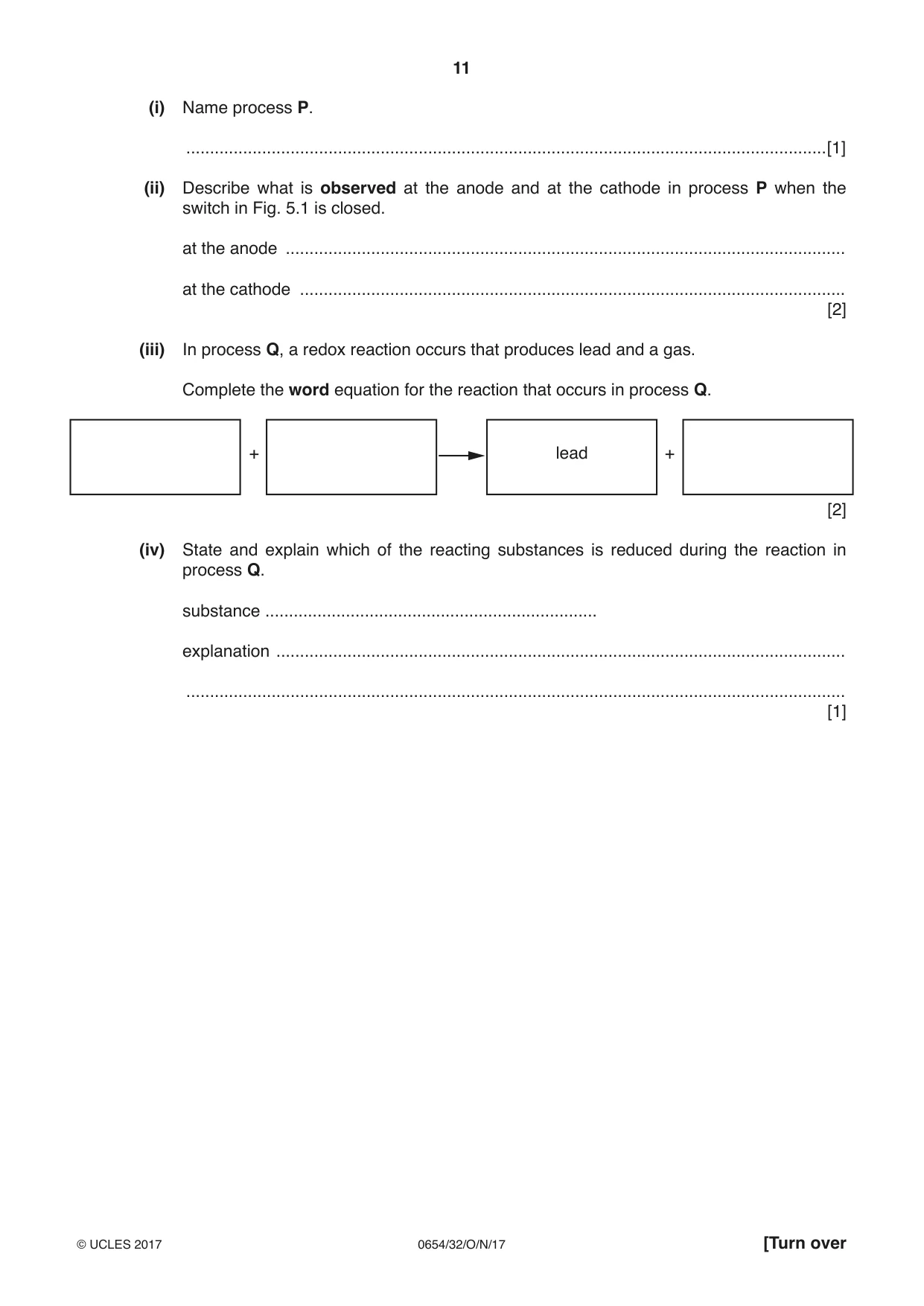 Cambridge IGCSE Sciences - Co-ordinated (Double) 0654 2017 Oct/Nov Paper 3 · Variant 2 question paper, page 11 of 32