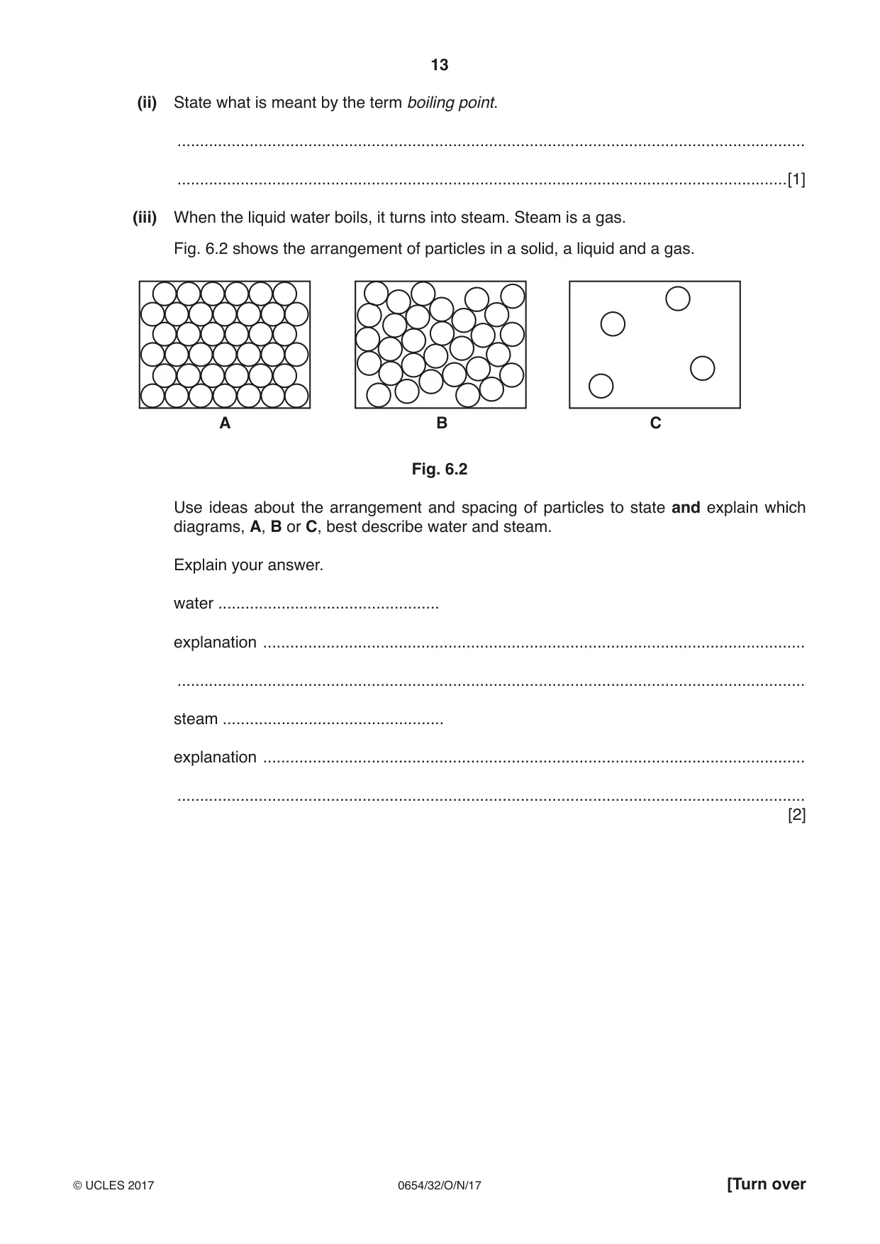 Cambridge IGCSE Sciences - Co-ordinated (Double) 0654 2017 Oct/Nov Paper 3 · Variant 2 question paper, page 13 of 32