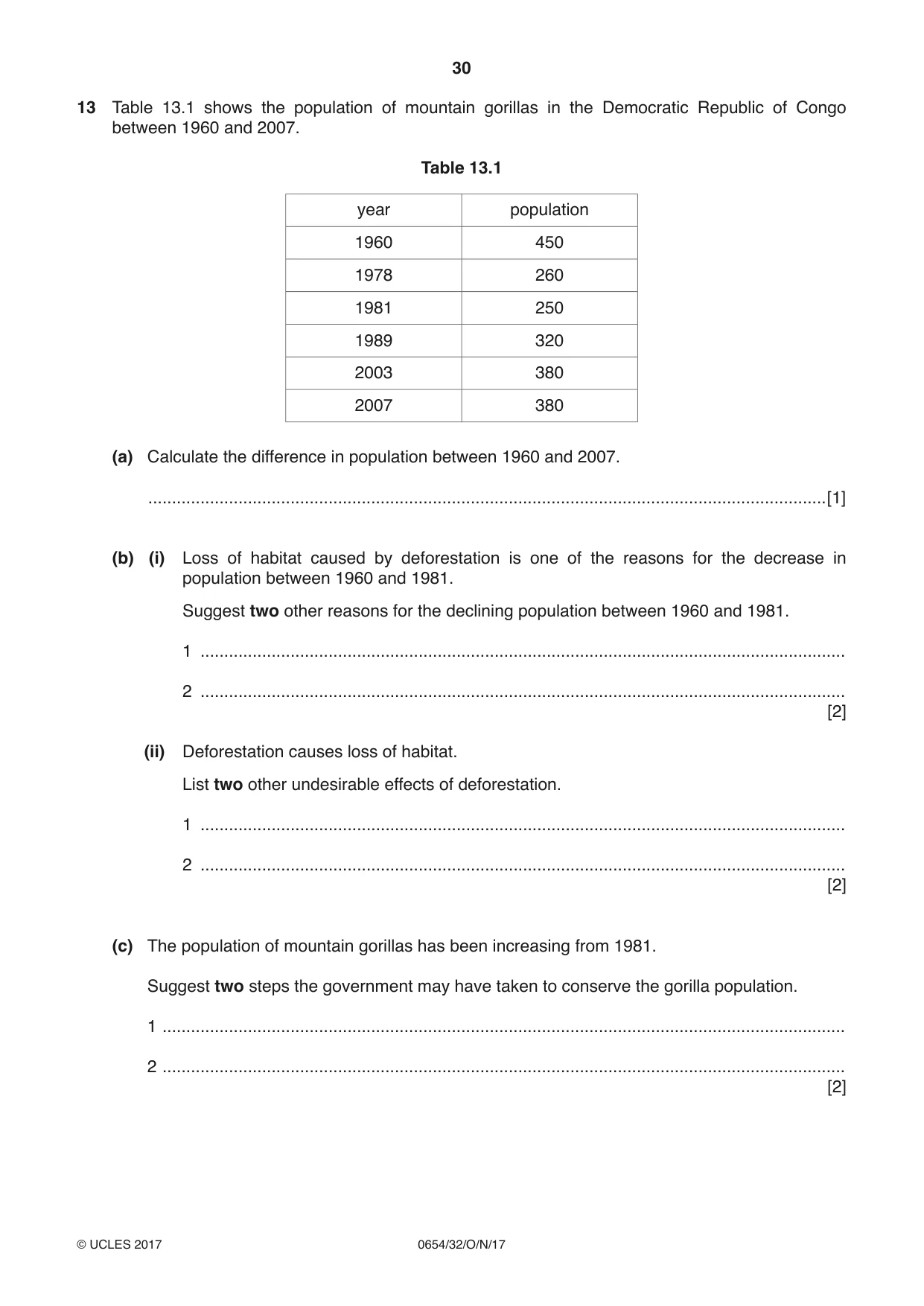 Cambridge IGCSE Sciences - Co-ordinated (Double) 0654 2017 Oct/Nov Paper 3 · Variant 2 question paper, page 30 of 32