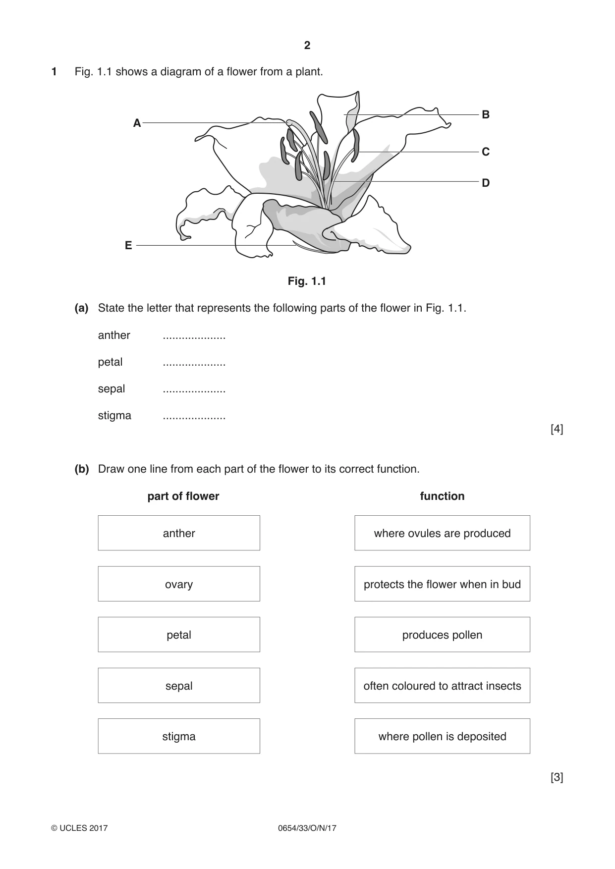 Cambridge IGCSE Sciences - Co-ordinated (Double) 0654 2017 Oct/Nov Paper 3 · Variant 3 question paper, page 2 of 28