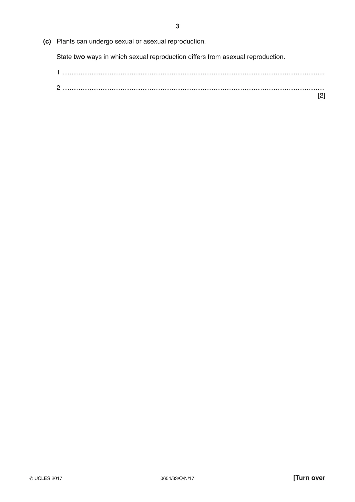 Cambridge IGCSE Sciences - Co-ordinated (Double) 0654 2017 Oct/Nov Paper 3 · Variant 3 question paper, page 3 of 28
