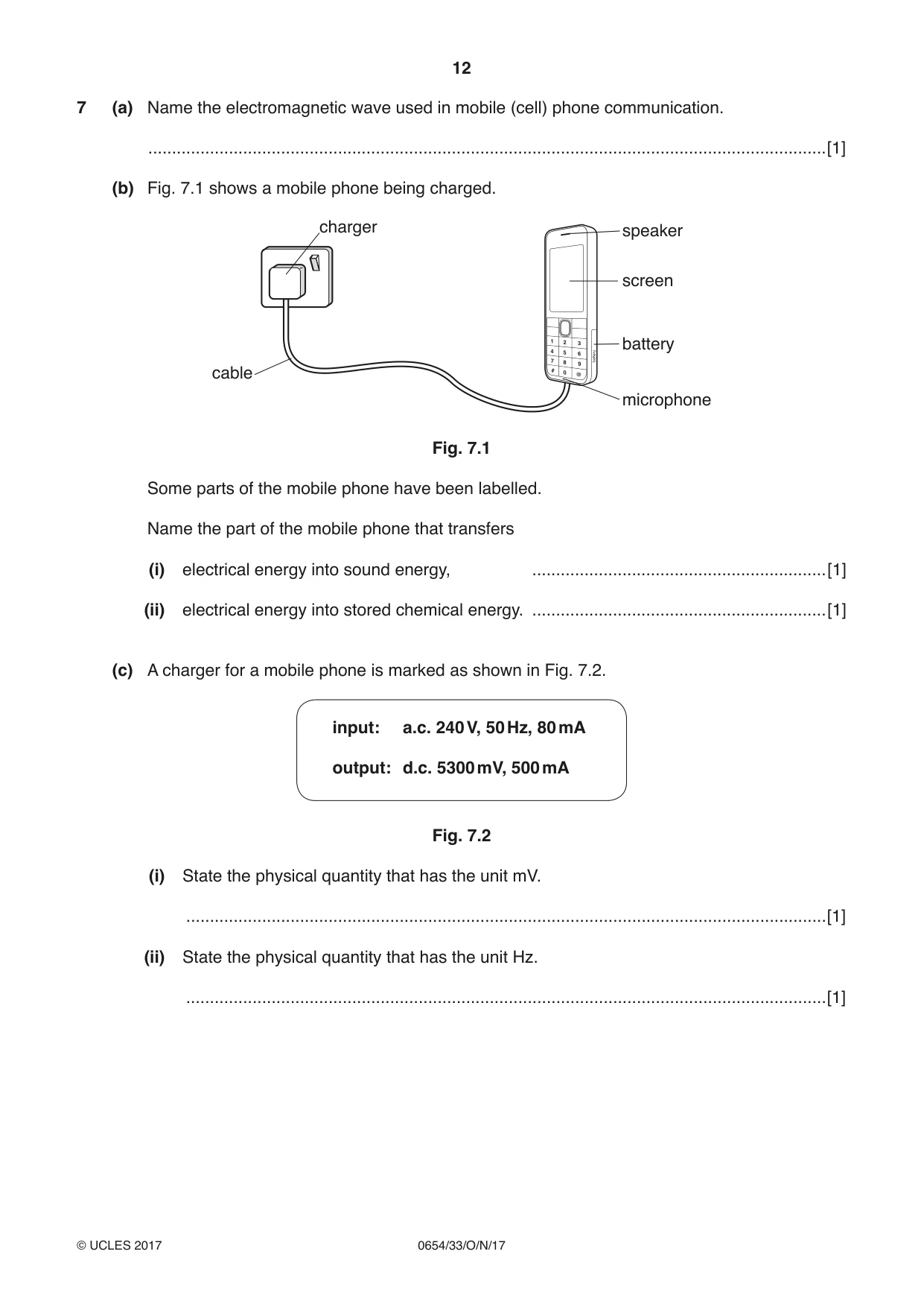 Cambridge IGCSE Sciences - Co-ordinated (Double) 0654 2017 Oct/Nov Paper 3 · Variant 3 question paper, page 12 of 28
