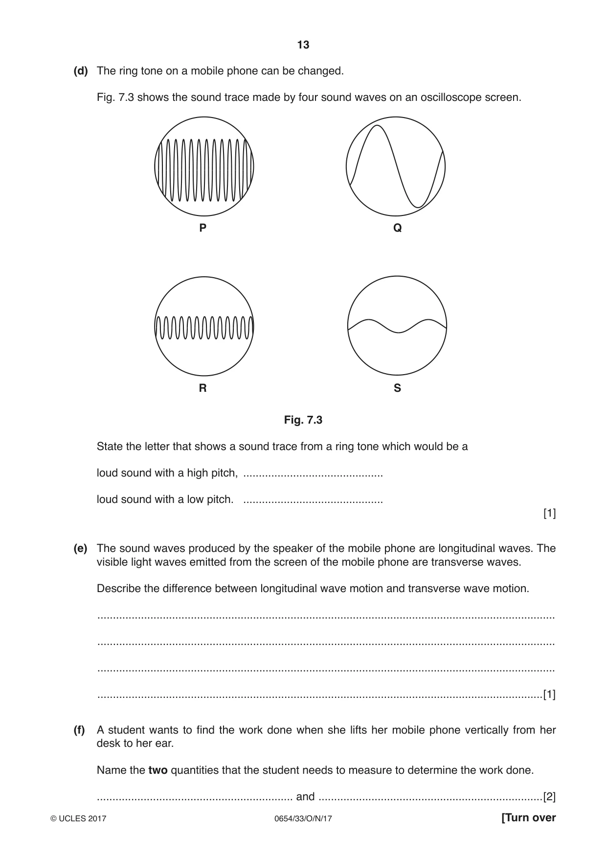 Cambridge IGCSE Sciences - Co-ordinated (Double) 0654 2017 Oct/Nov Paper 3 · Variant 3 question paper, page 13 of 28