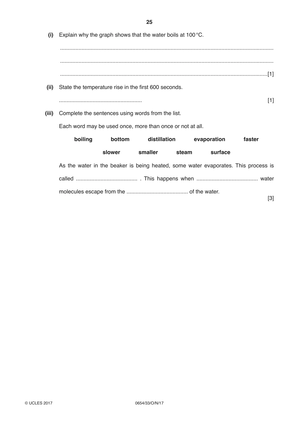 Cambridge IGCSE Sciences - Co-ordinated (Double) 0654 2017 Oct/Nov Paper 3 · Variant 3 question paper, page 25 of 28