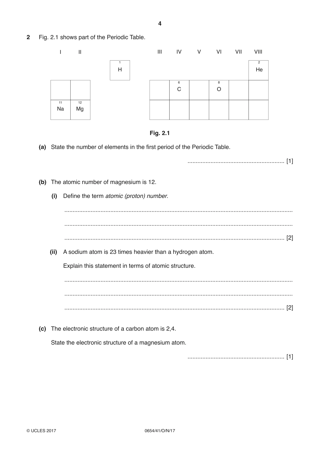 Cambridge IGCSE Sciences - Co-ordinated (Double) 0654 2017 Oct/Nov Paper 4 · Variant 1 question paper, page 4 of 32
