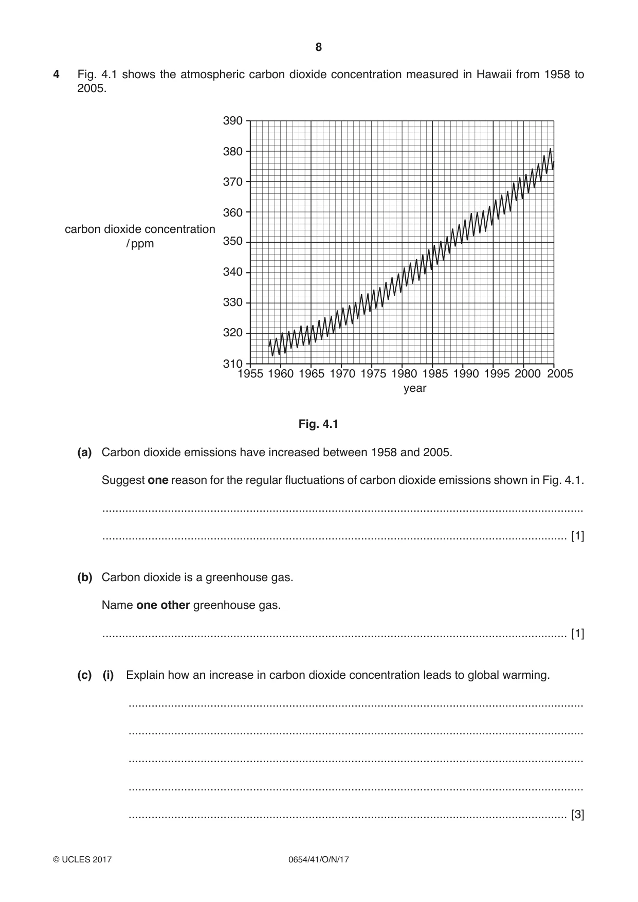 Cambridge IGCSE Sciences - Co-ordinated (Double) 0654 2017 Oct/Nov Paper 4 · Variant 1 question paper, page 8 of 32