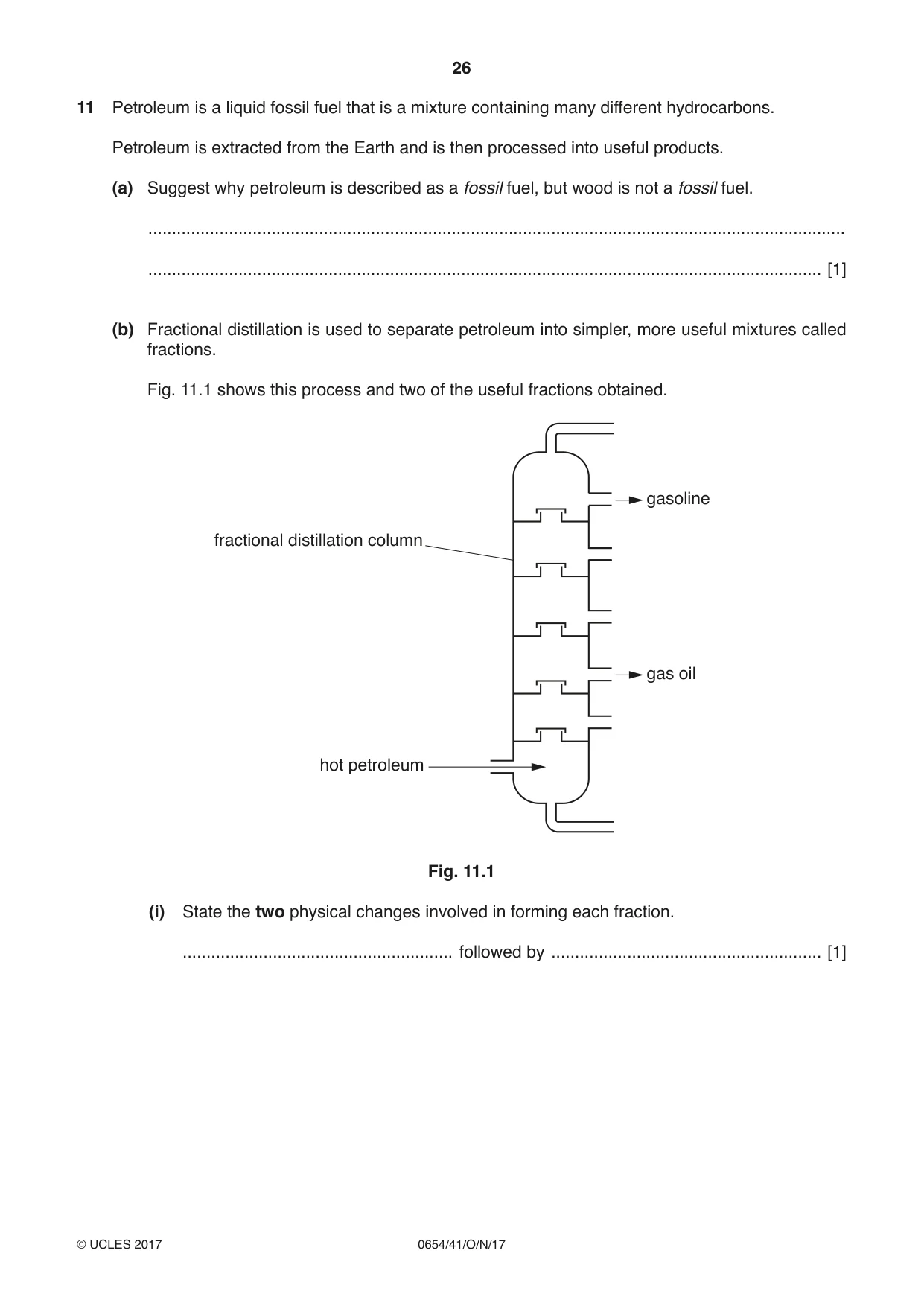 Cambridge IGCSE Sciences - Co-ordinated (Double) 0654 2017 Oct/Nov Paper 4 · Variant 1 question paper, page 26 of 32