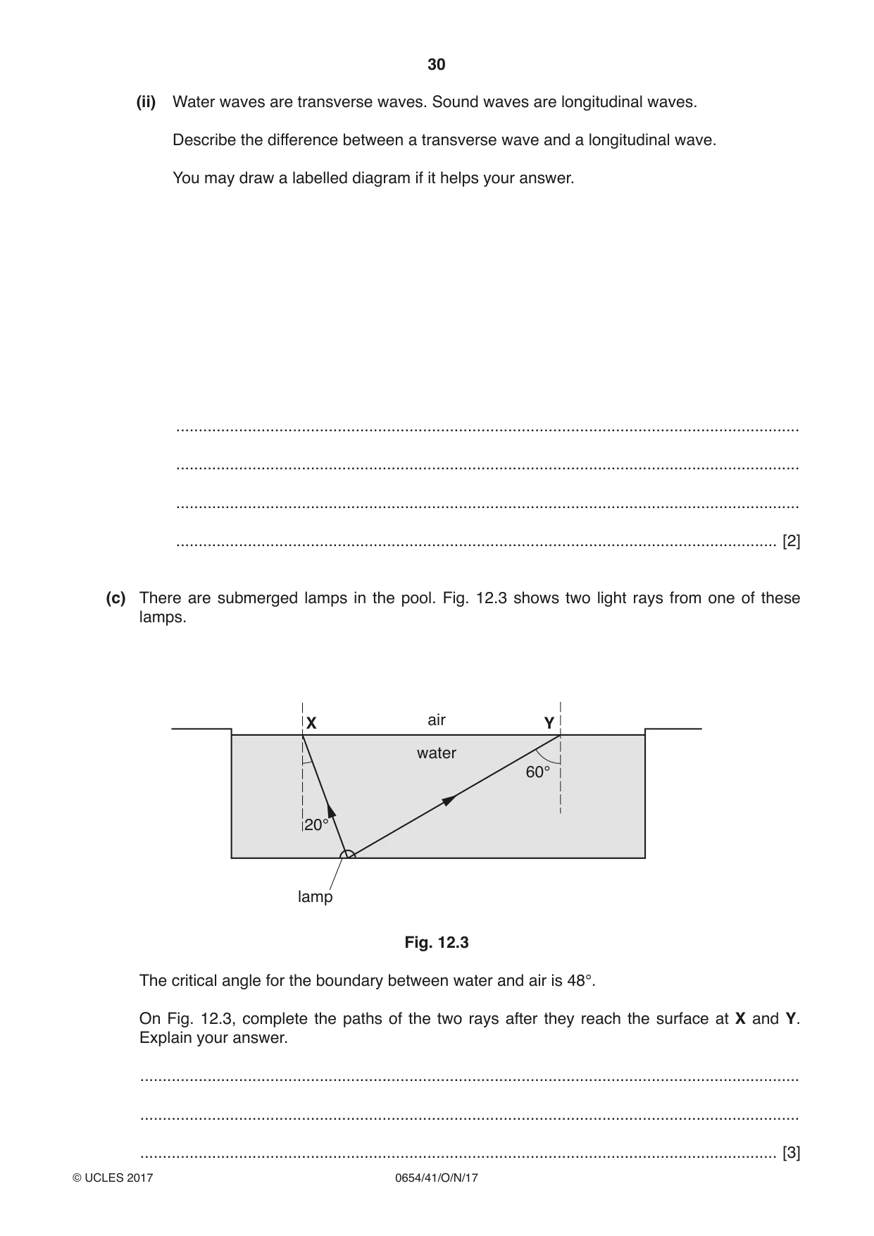 Cambridge IGCSE Sciences - Co-ordinated (Double) 0654 2017 Oct/Nov Paper 4 · Variant 1 question paper, page 30 of 32