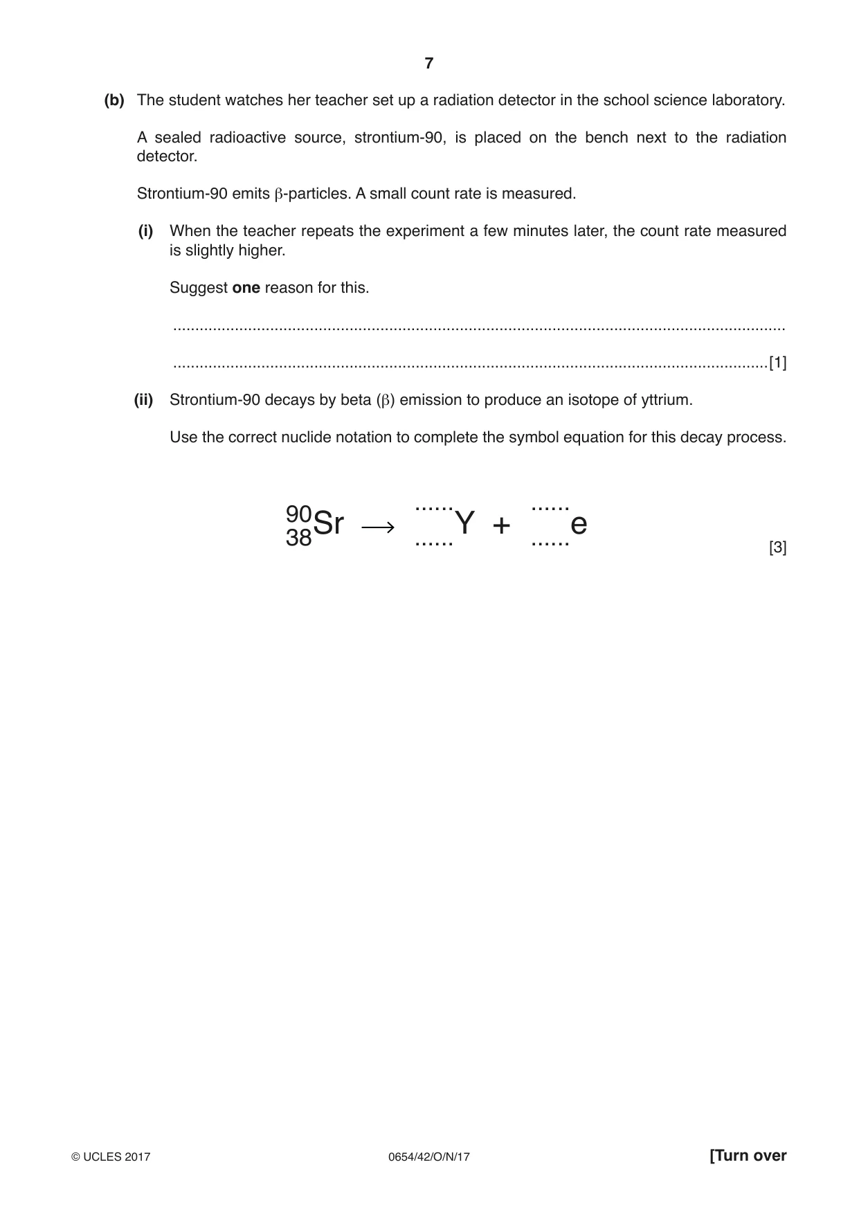 Cambridge IGCSE Sciences - Co-ordinated (Double) 0654 2017 Oct/Nov Paper 4 · Variant 2 question paper, page 7 of 32
