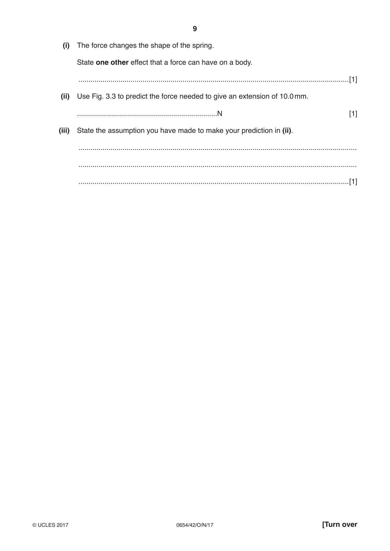 Cambridge IGCSE Sciences - Co-ordinated (Double) 0654 2017 Oct/Nov Paper 4 · Variant 2 question paper, page 9 of 32